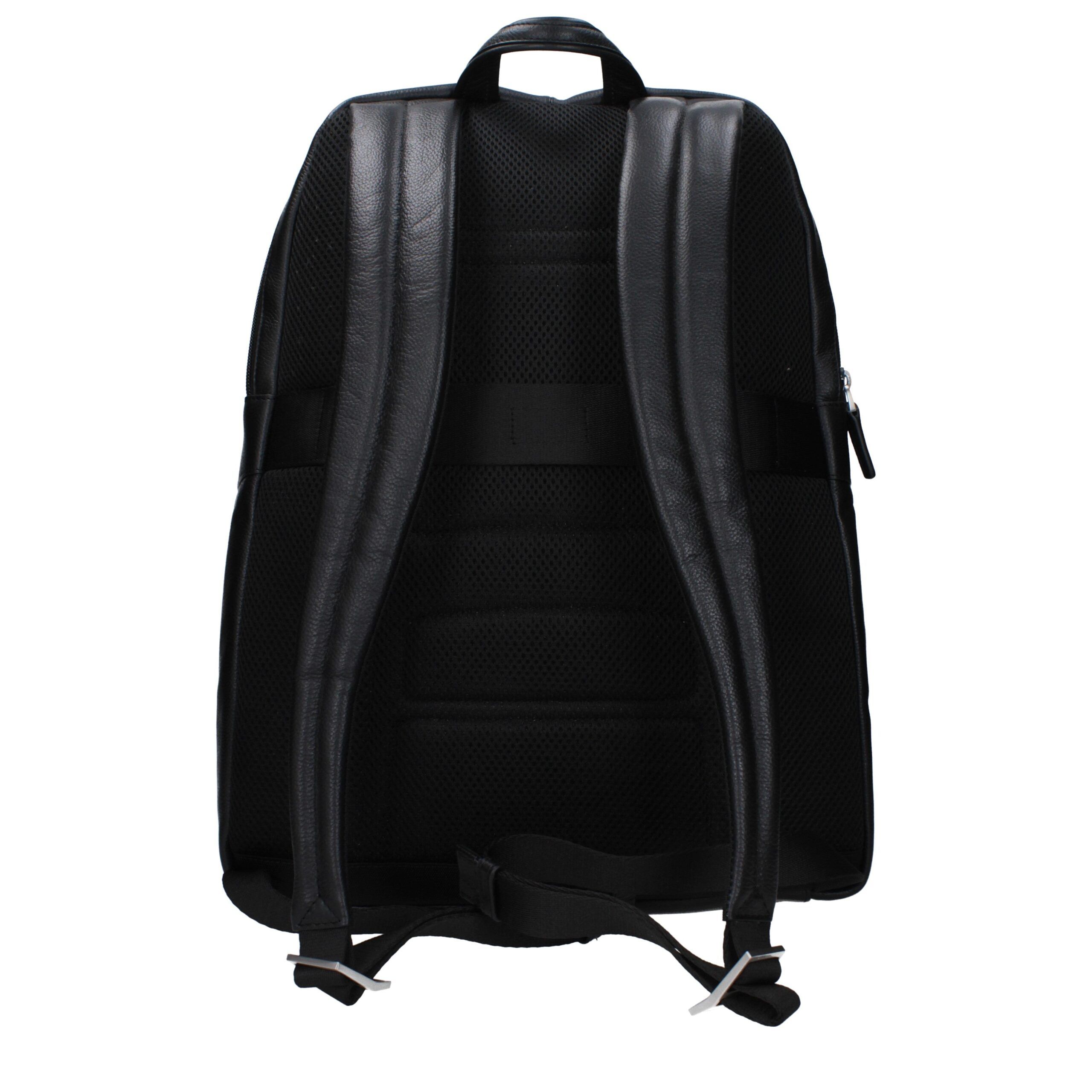 Leather Men's Backpack - Piquadro - Modalova