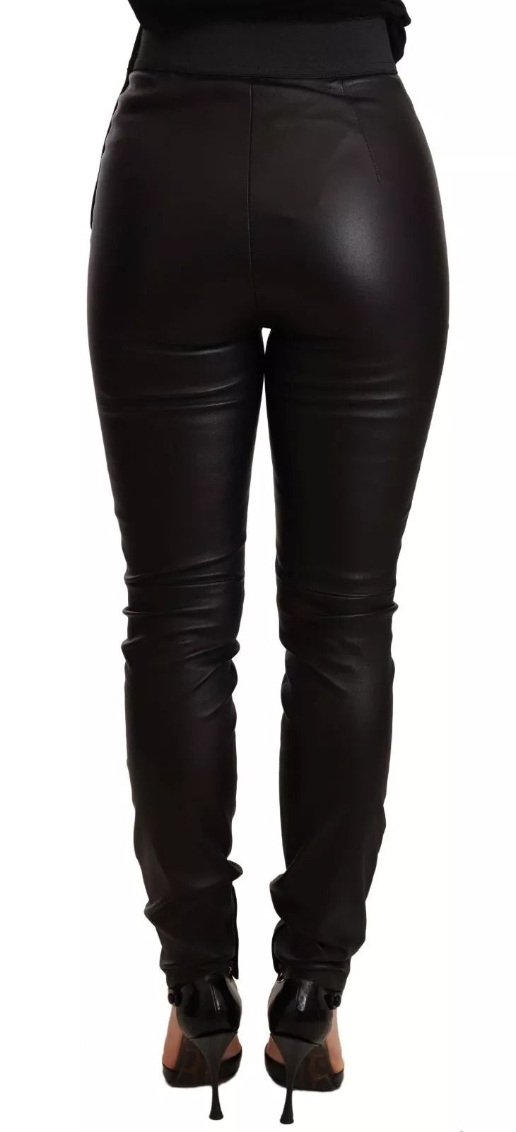 Leather Elastic Waist Trouser Women's Pants (Pre-Owned) - Dolce & Gabbana - Modalova