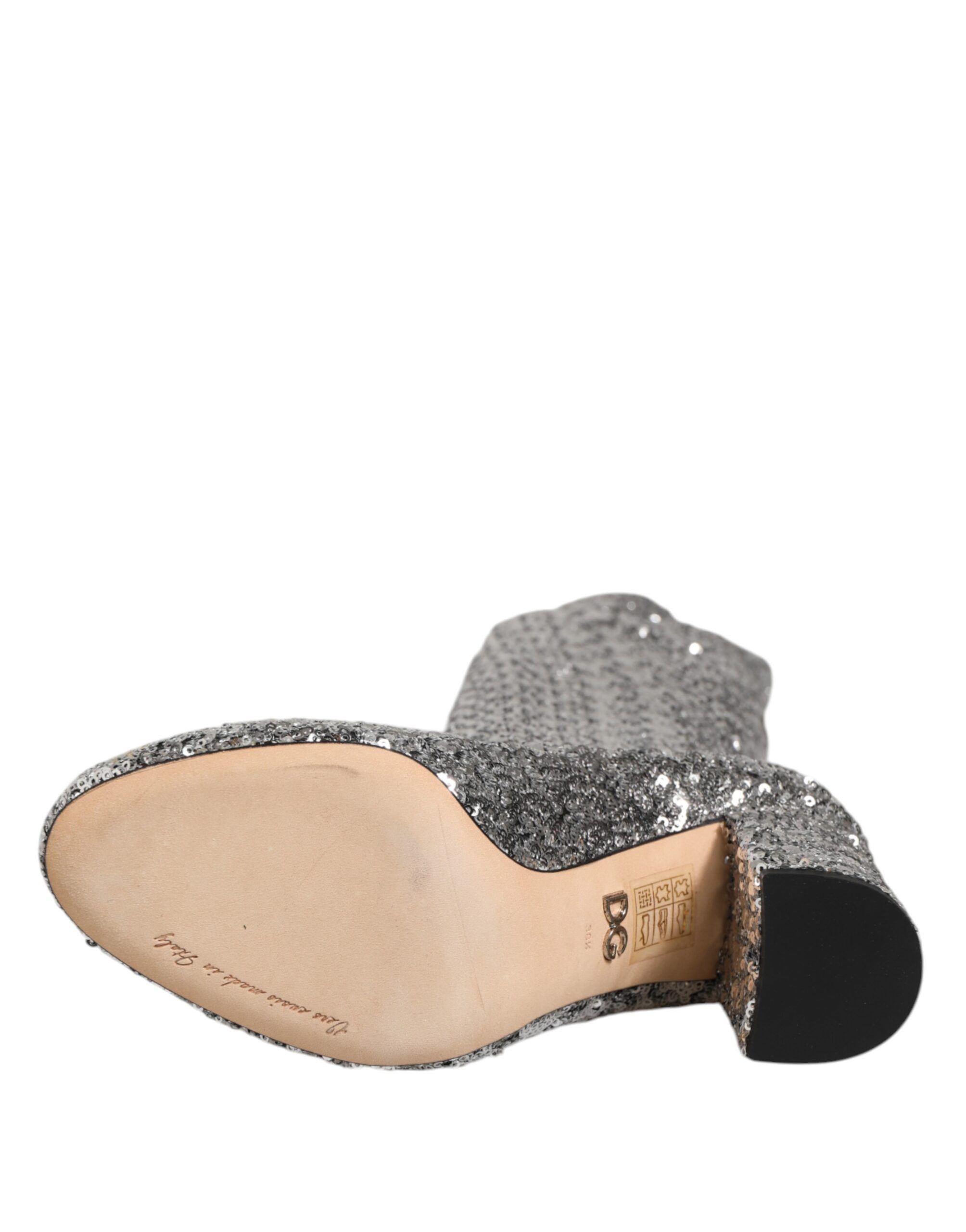 Women's Sequins Glitter High Heel Boot Women's Shoes - Dolce & Gabbana - Modalova