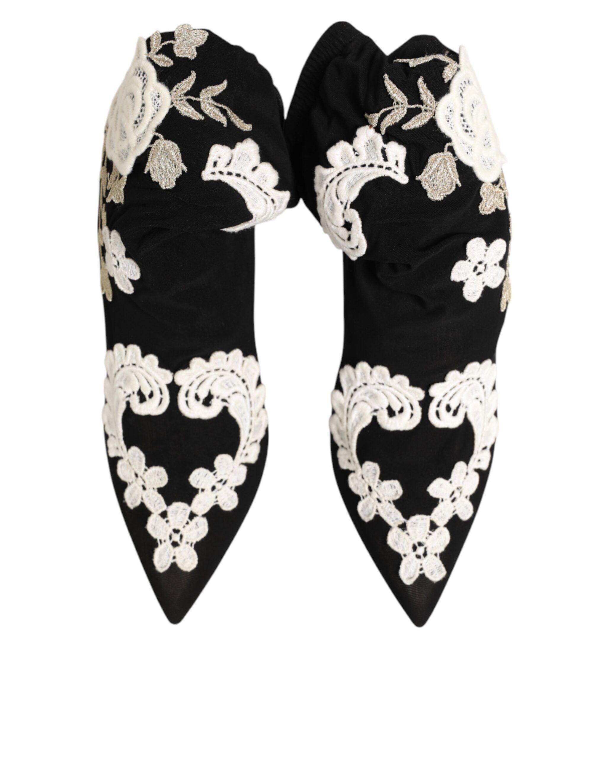 Embroidered Jersey Stiletto Boots Women's Shoes - Dolce & Gabbana - Modalova