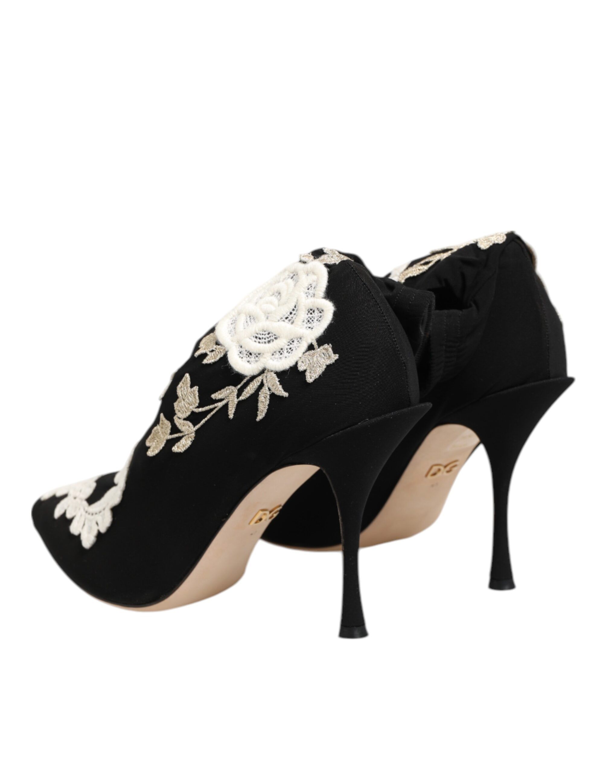 Embroidered Jersey Stiletto Boots Women's Shoes - Dolce & Gabbana - Modalova