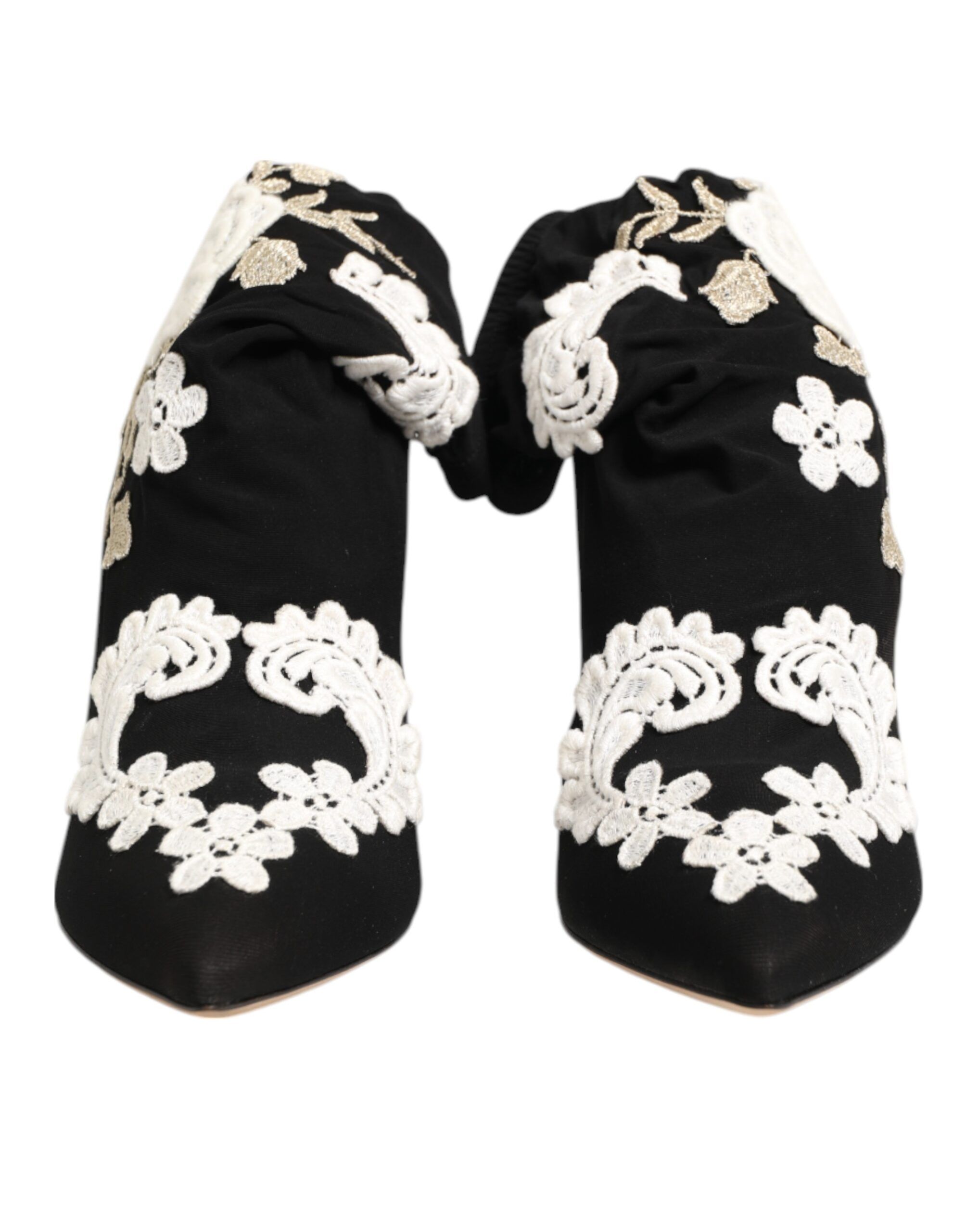 Embroidered Jersey Stiletto Boots Women's Shoes - Dolce & Gabbana - Modalova