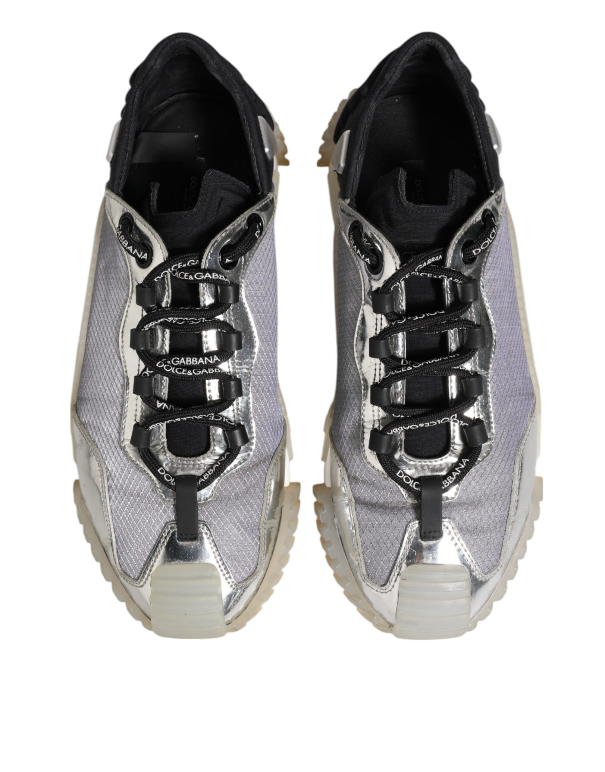 Silver Logo Low Top NS1 Sneakers Women's Shoes (Pre-Owned) - Dolce & Gabbana - Modalova