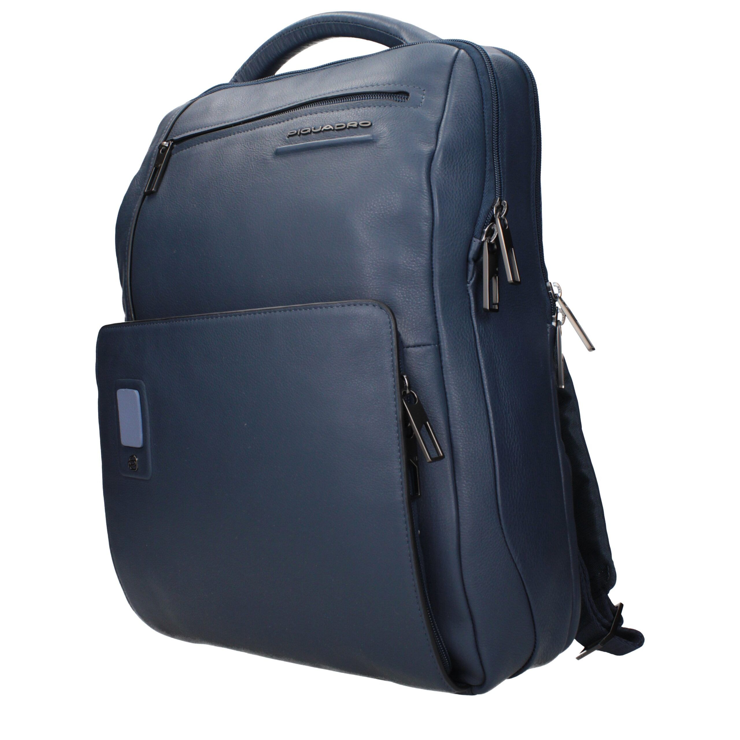 Leather Men's Backpack - Piquadro - Modalova