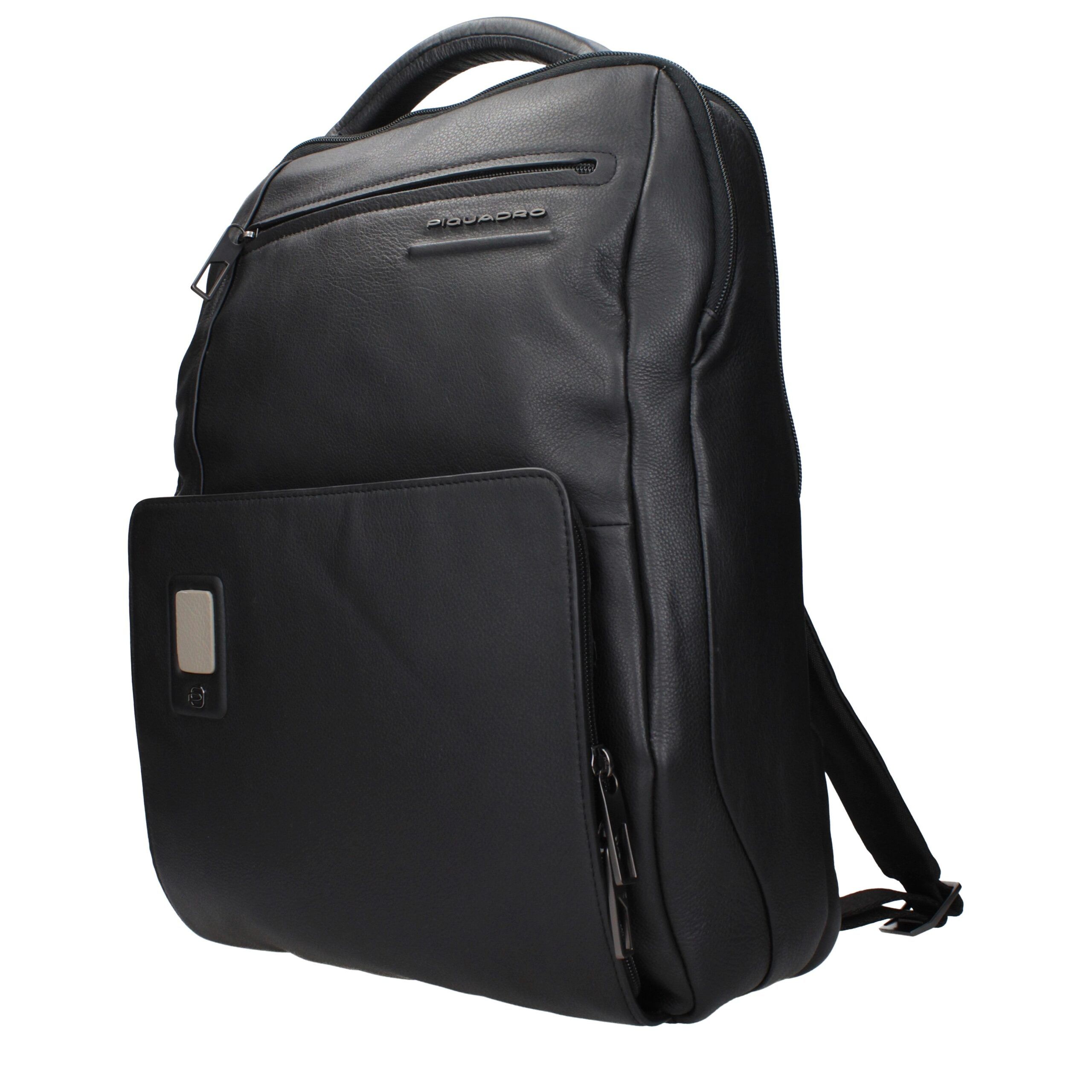 Leather Men's Backpack - Piquadro - Modalova