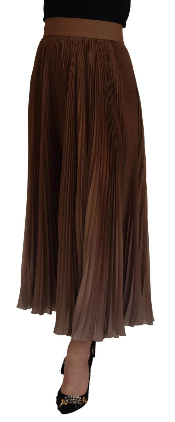 Longuette Plisse Chiffon Midi Women's Skirt (Pre-Owned) - Dolce & Gabbana - Modalova