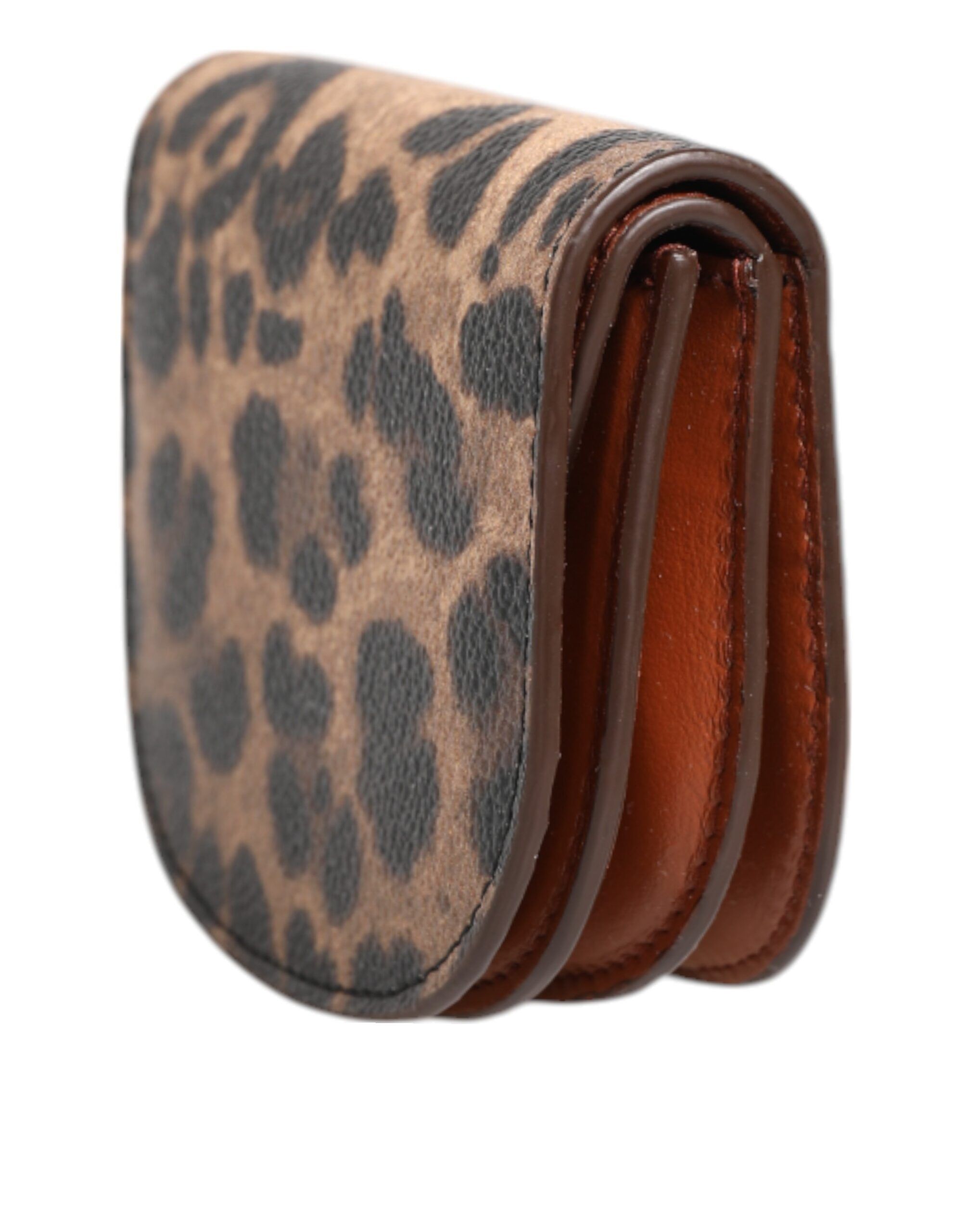 Leopard Print Calf Leather Small Coin Purse Women's Wallet - Dolce & Gabbana - Modalova