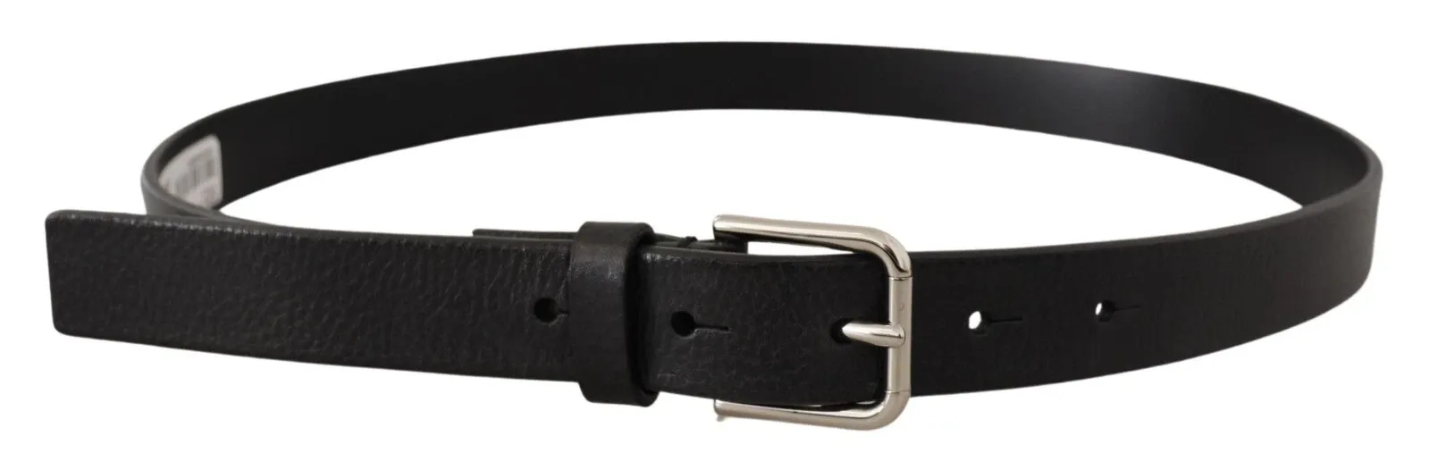 Calf Leather Silver Tone Metal Buckle Men's Belt - Dolce & Gabbana - Modalova
