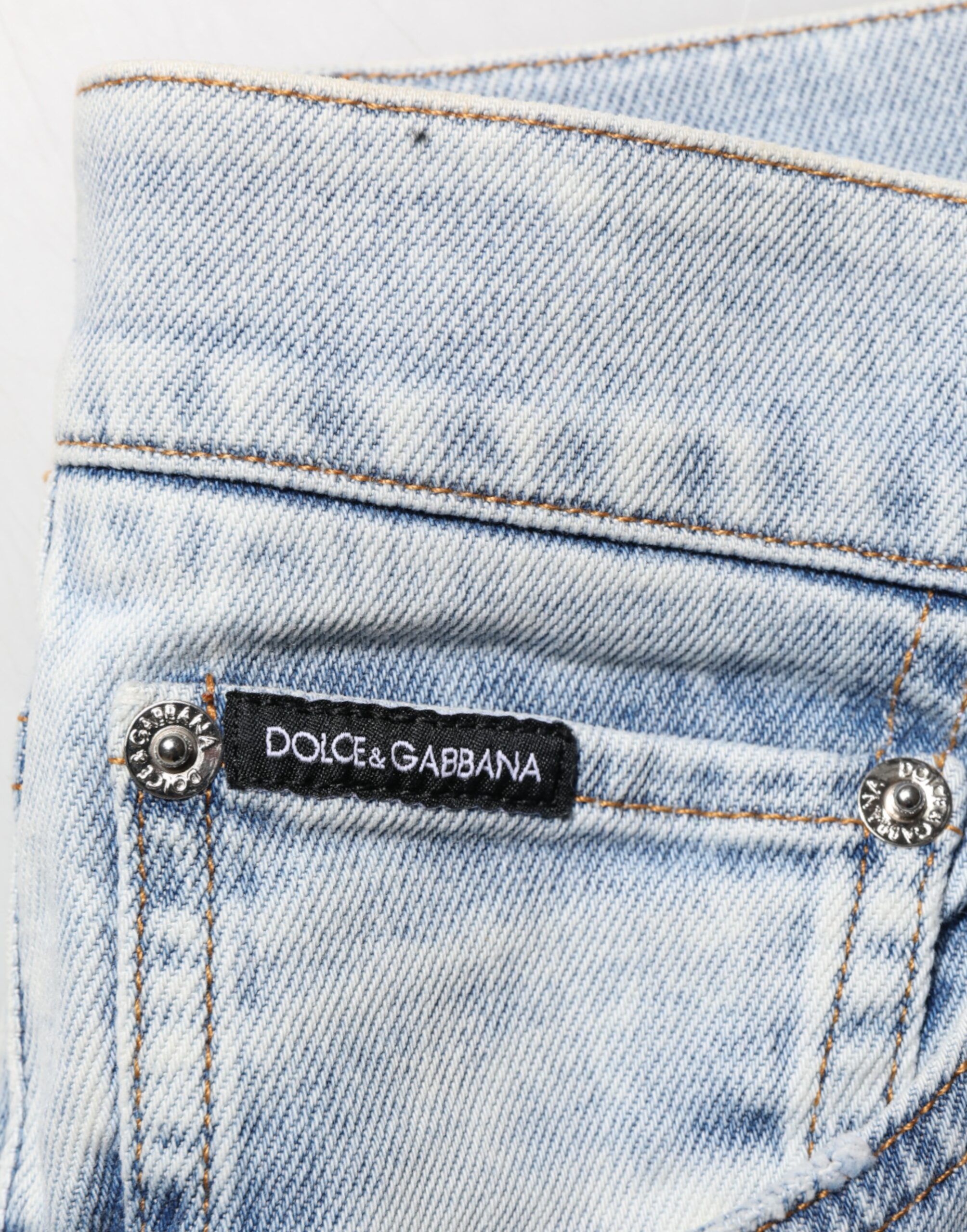 Distressed Slim Fit Ripped Denim Men's Jeans (Pre-Owned) - Dolce & Gabbana - Modalova