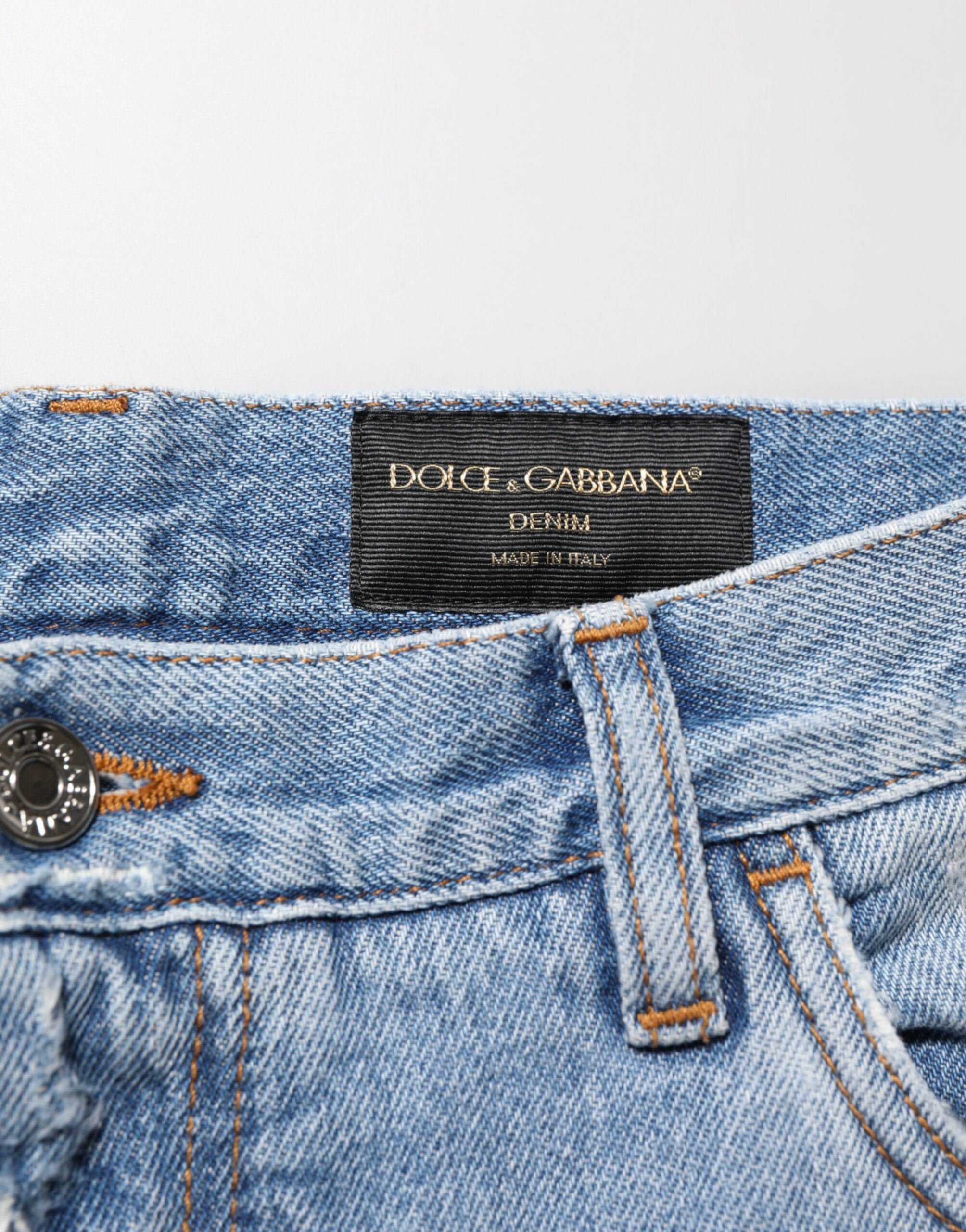 Distressed Ripped Denim Pants Men's Jeans - Dolce & Gabbana - Modalova