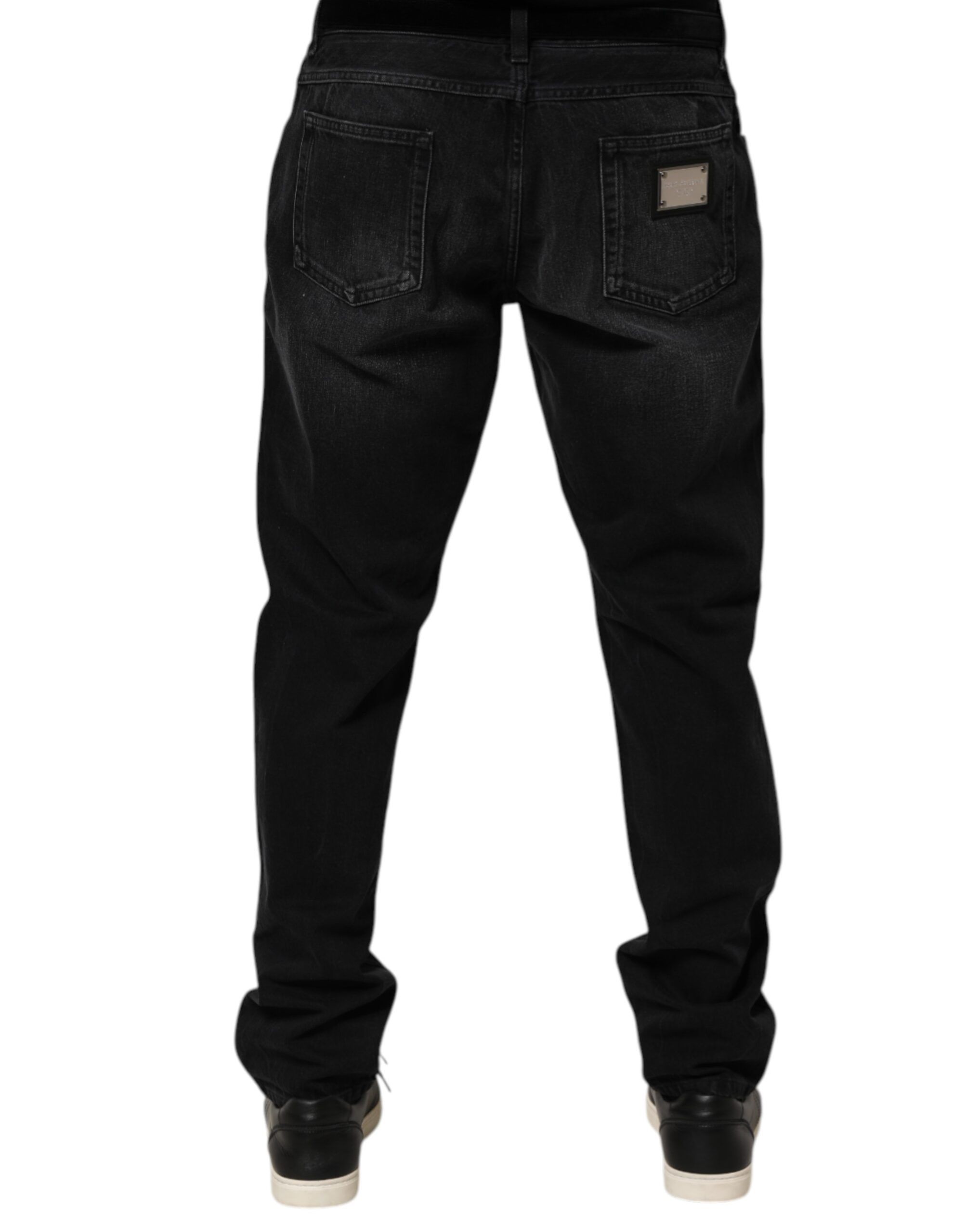 Washed Cotton Skinny Men Denim Men's Jeans - Dolce & Gabbana - Modalova
