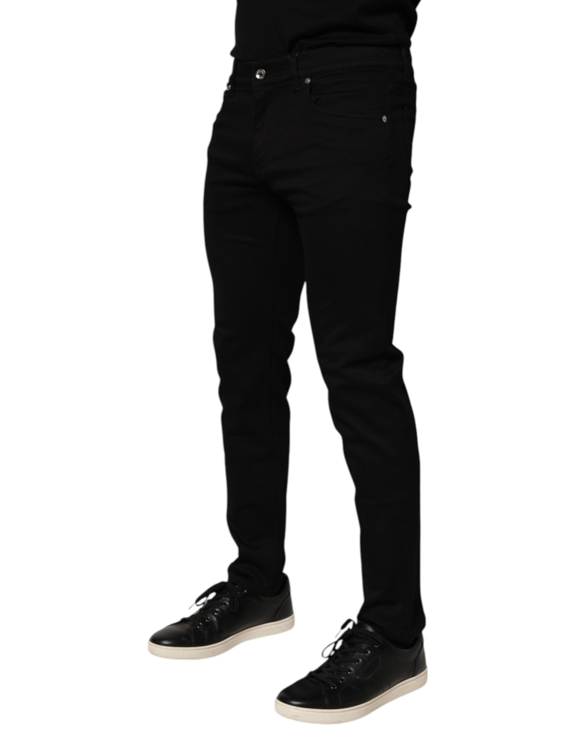 Cotton Blend Skinny Men Trouser Men's Pants - Dolce & Gabbana - Modalova