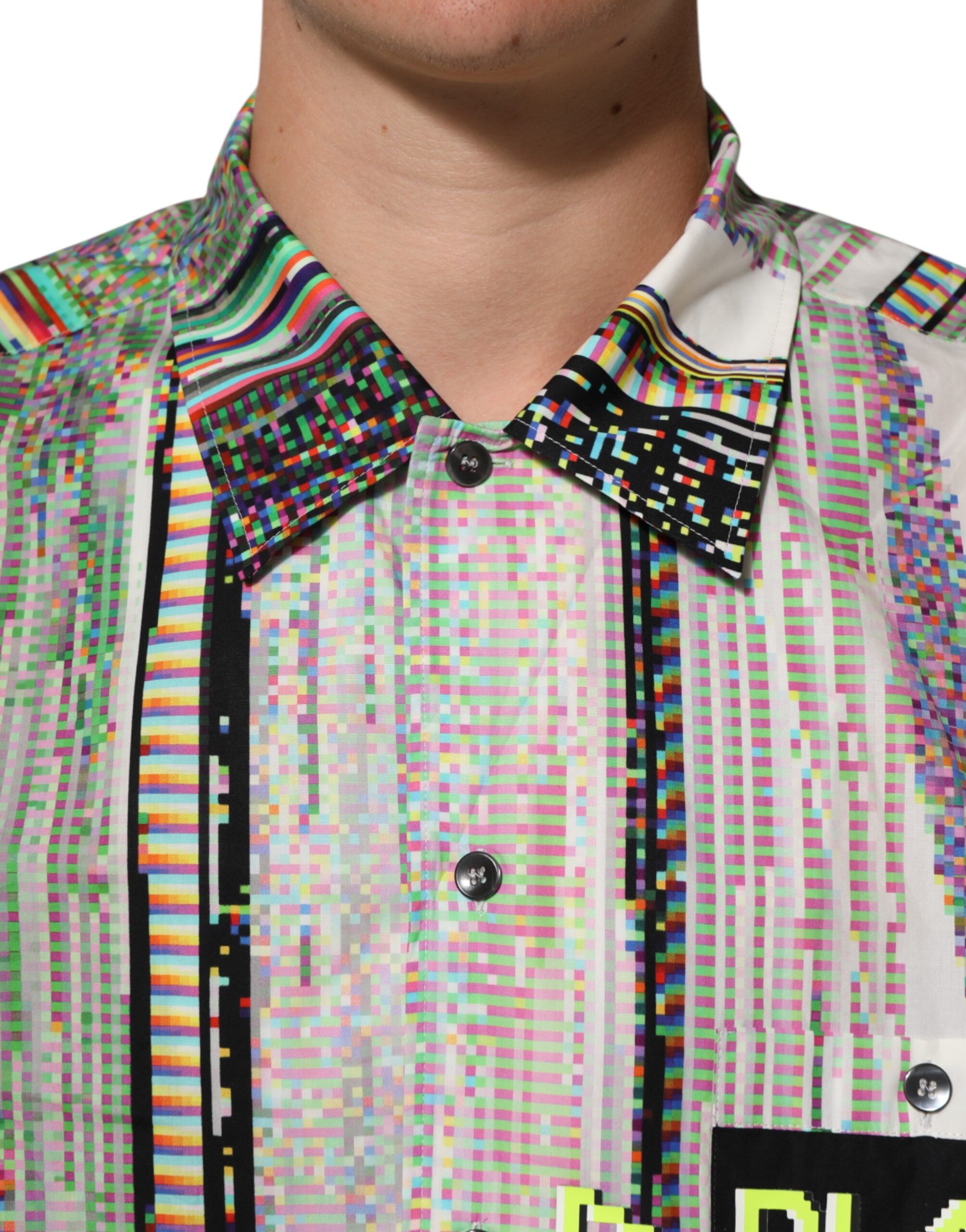Graphic Collared Casual Men's Shirt - Dolce & Gabbana - Modalova