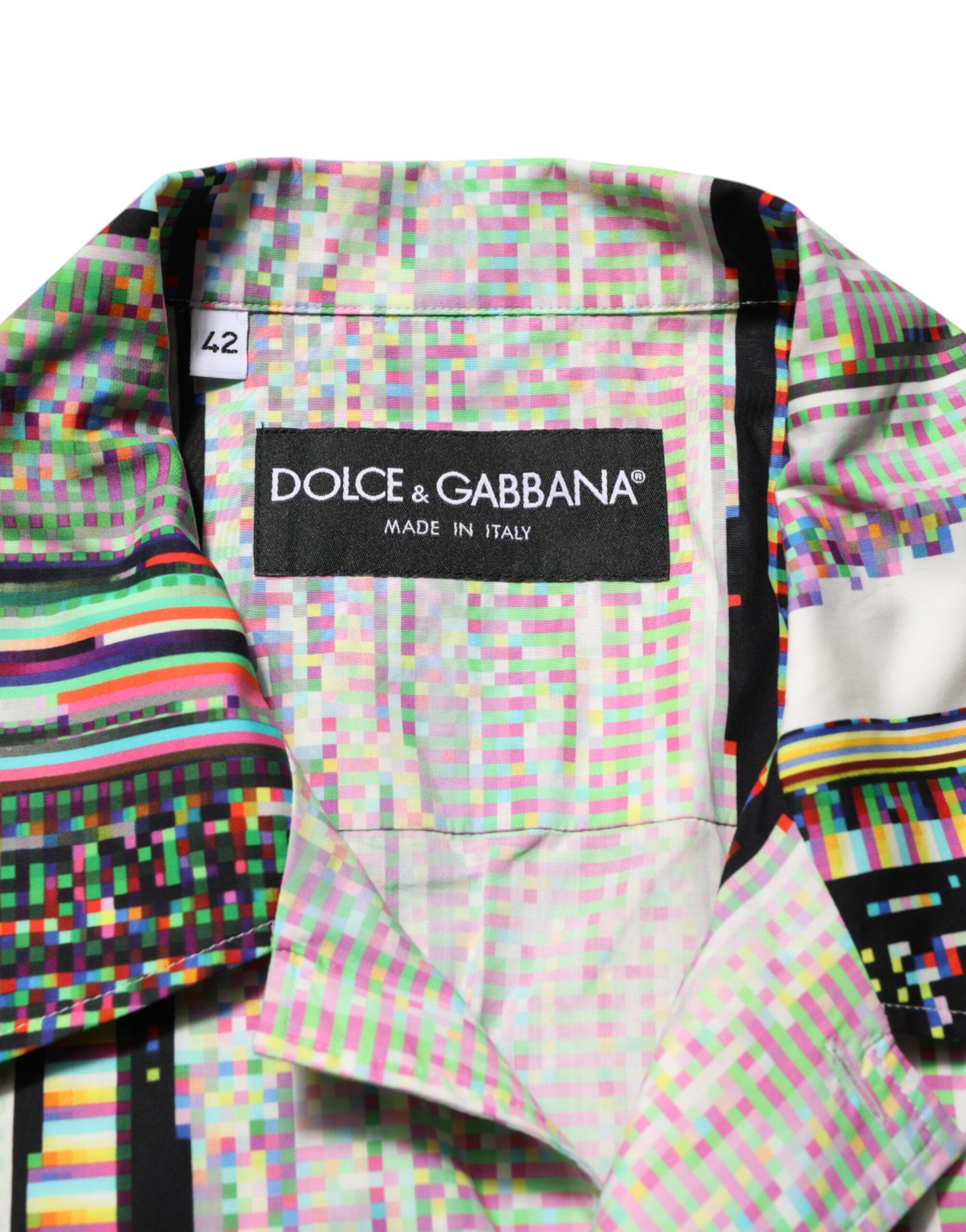 Graphic Collared Casual Men's Shirt - Dolce & Gabbana - Modalova