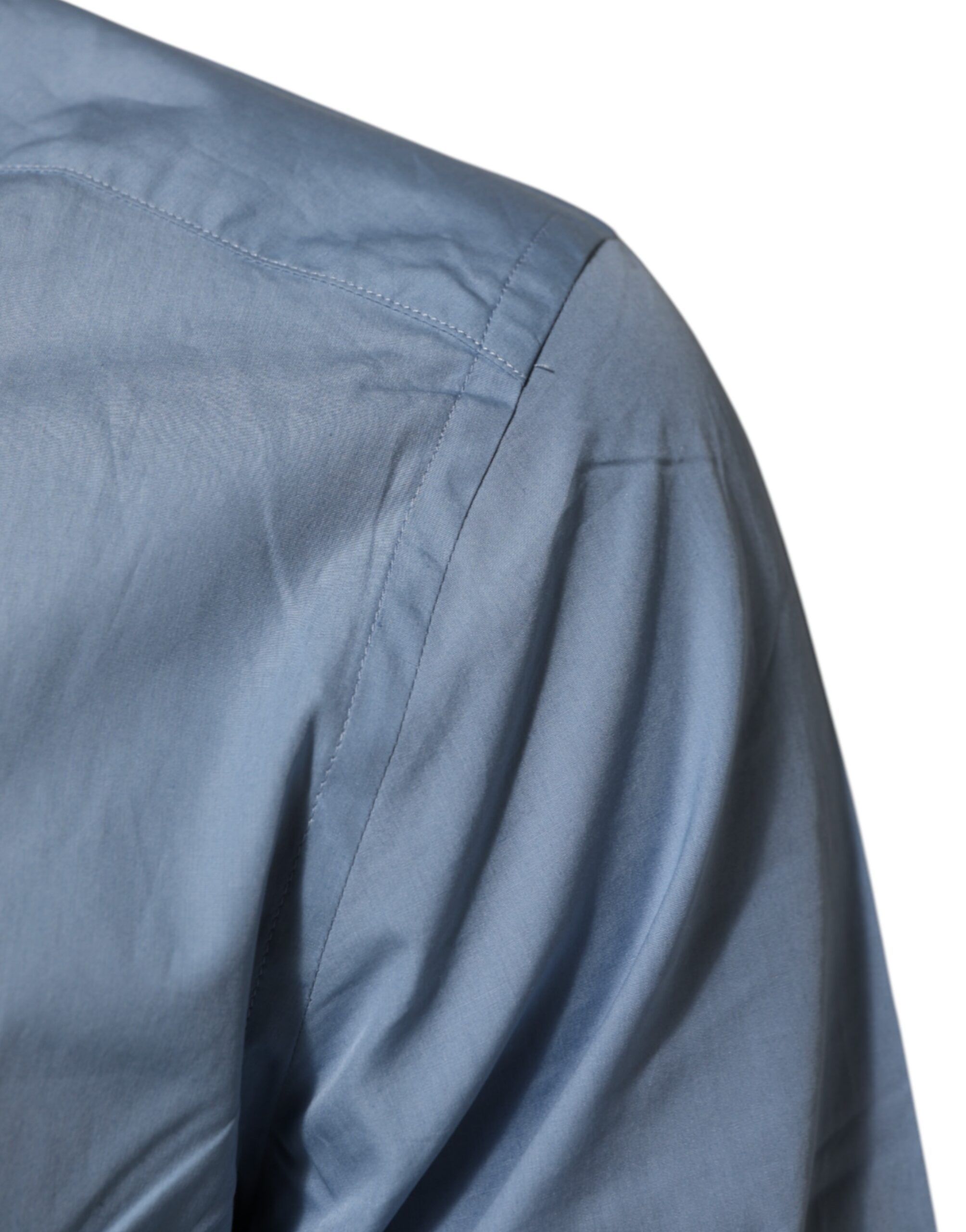 Blue Cotton Collared GOLD Formal Dress Men's Shirt (Pre-Owned) - Dolce & Gabbana - Modalova