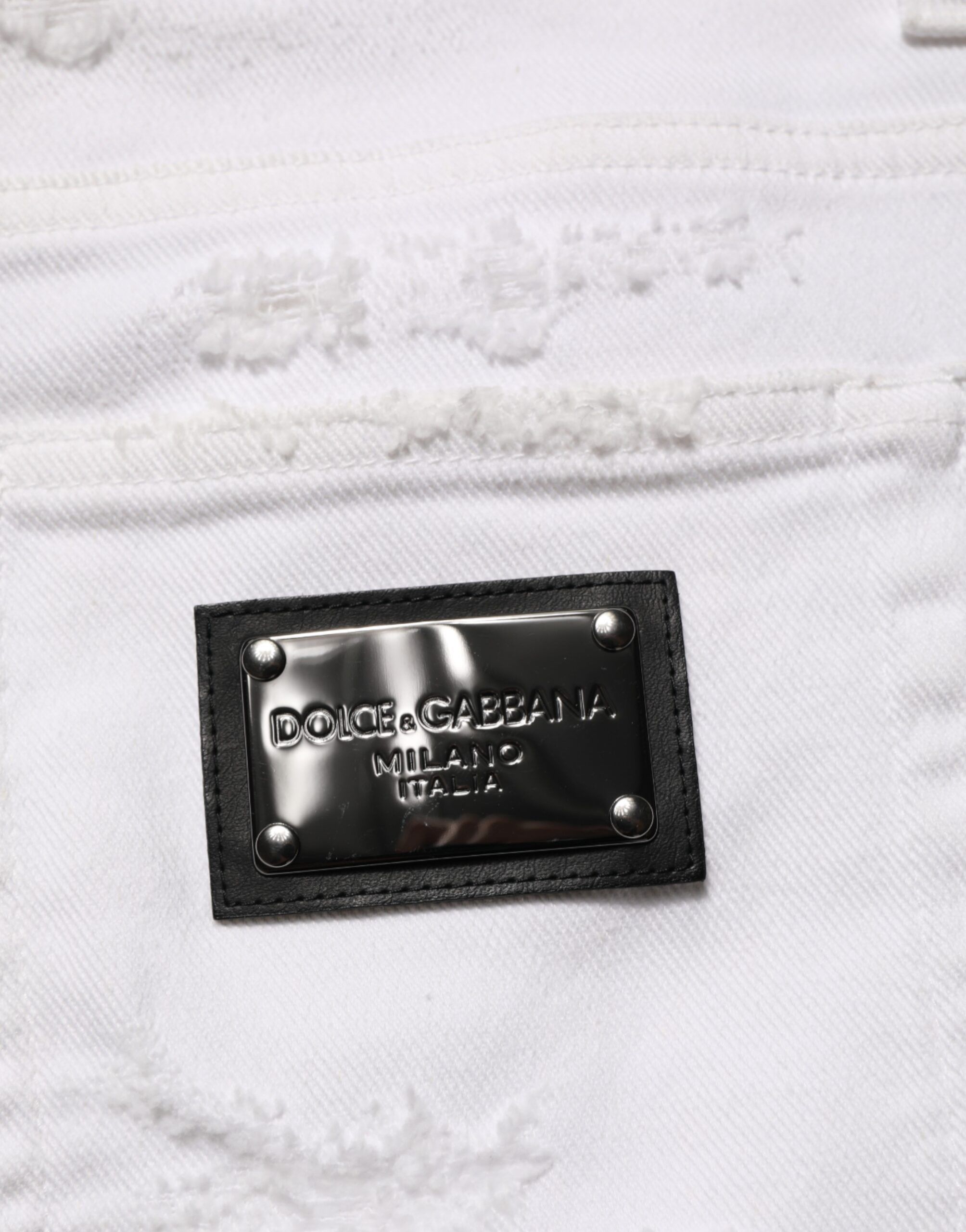 Distressed Ripped Denim Trouser Men's Jeans - Dolce & Gabbana - Modalova