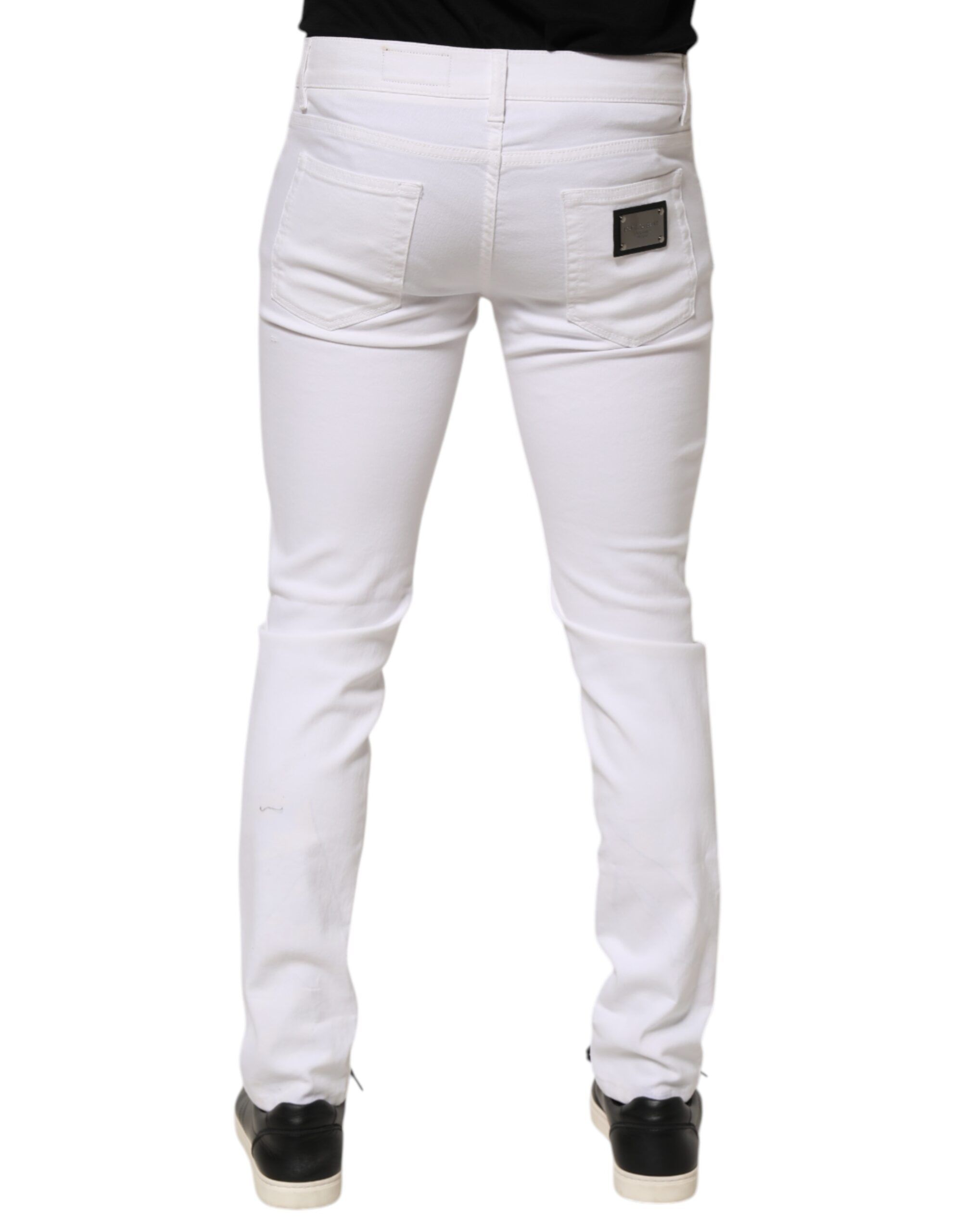Ripped Cotton Skinny Men Denim Men's Jeans (Pre-Owned) - Dolce & Gabbana - Modalova