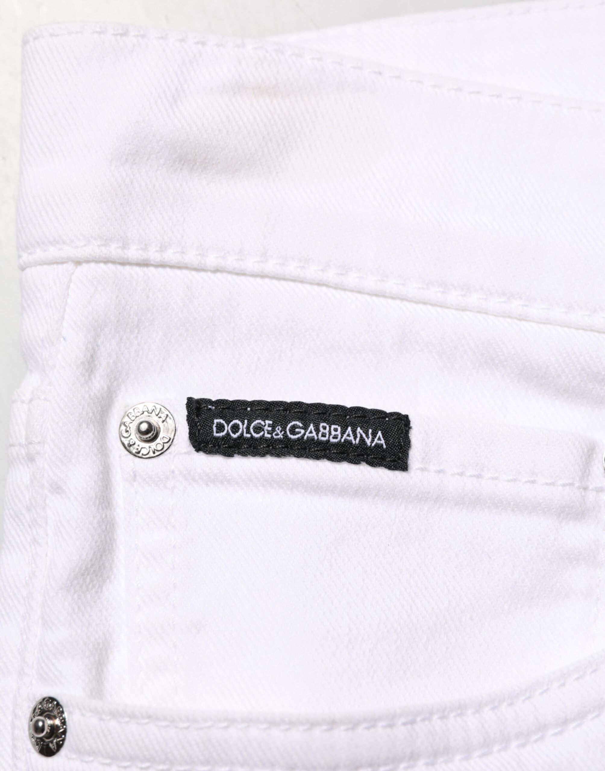 Ripped Cotton Skinny Men Denim Men's Jeans (Pre-Owned) - Dolce & Gabbana - Modalova
