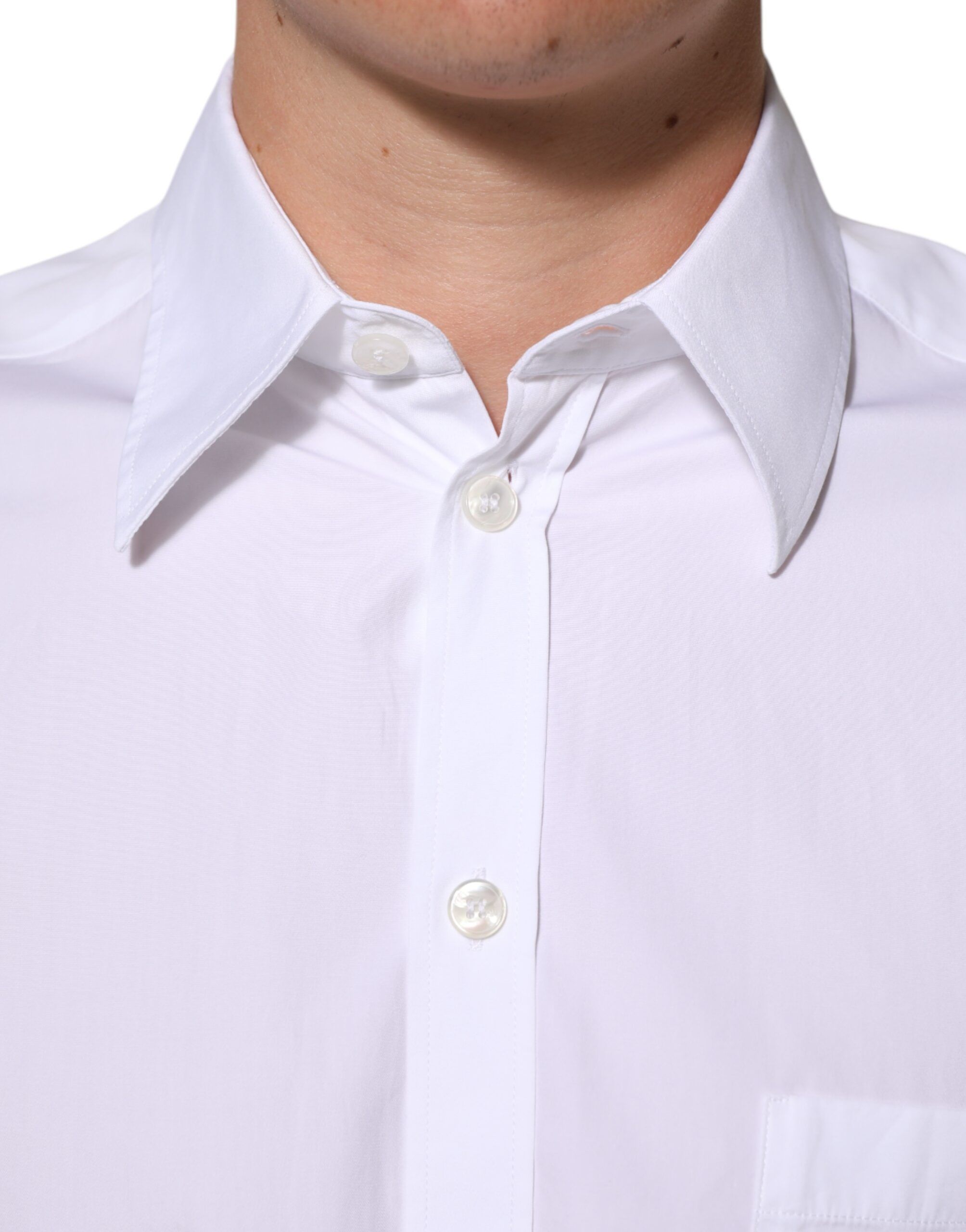 Logo Plaque Collared Formal Dress Men's Shirt (Pre-Owned) - Dolce & Gabbana - Modalova