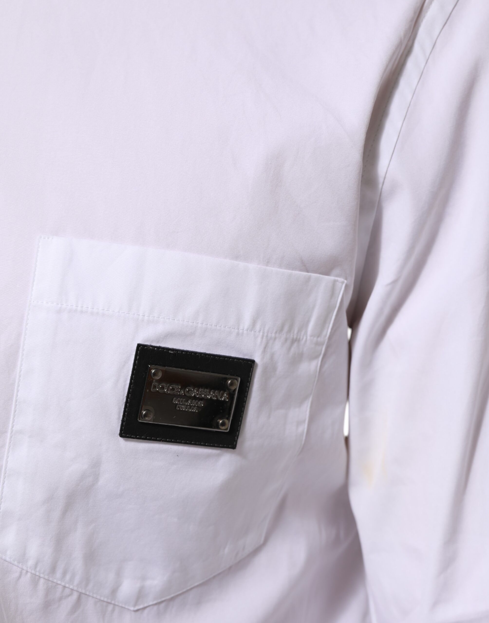 Logo Plaque Collared Formal Dress Men's Shirt (Pre-Owned) - Dolce & Gabbana - Modalova