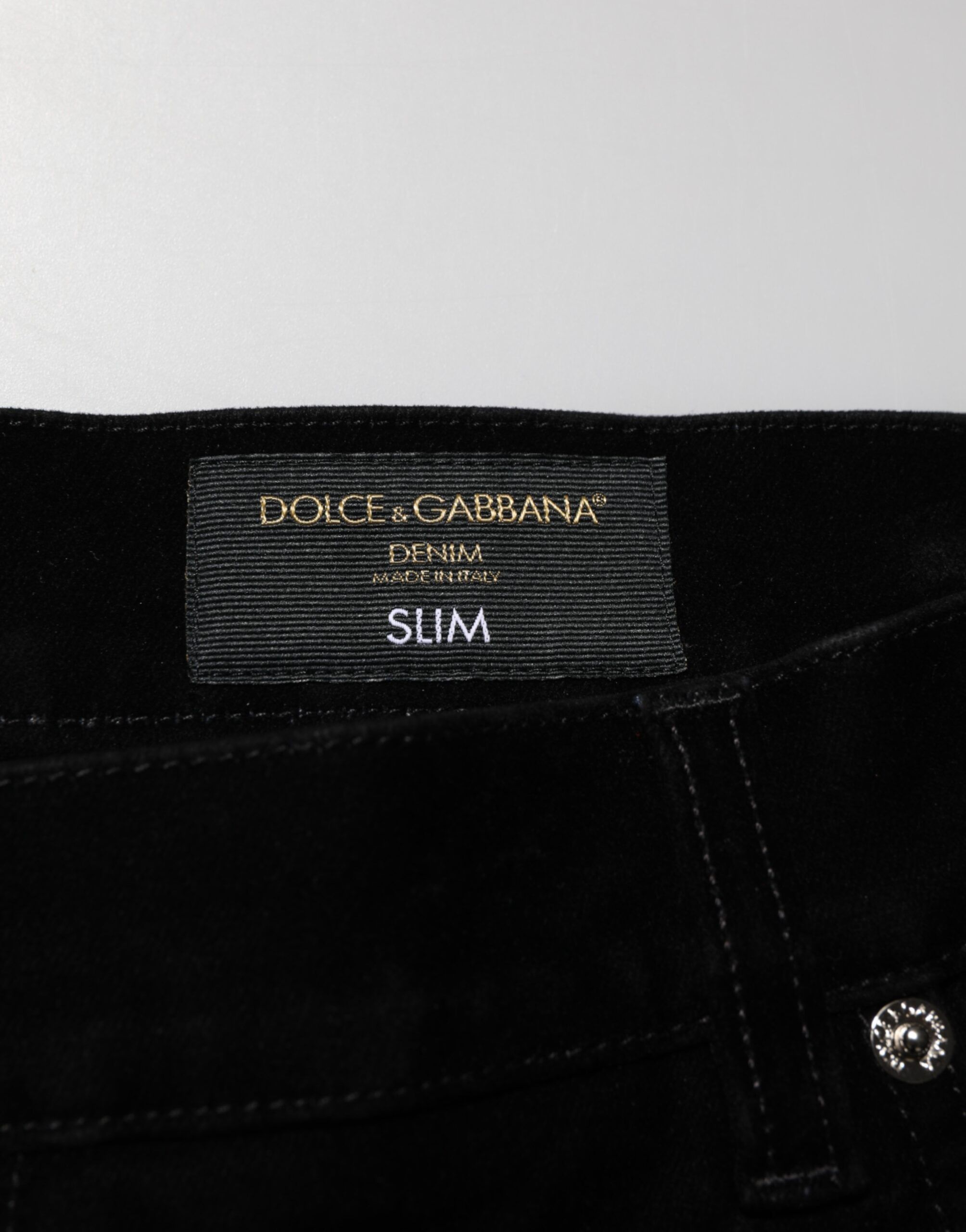 Cotton Slim Fit Denim Trouser Men's Jeans - Dolce & Gabbana - Modalova