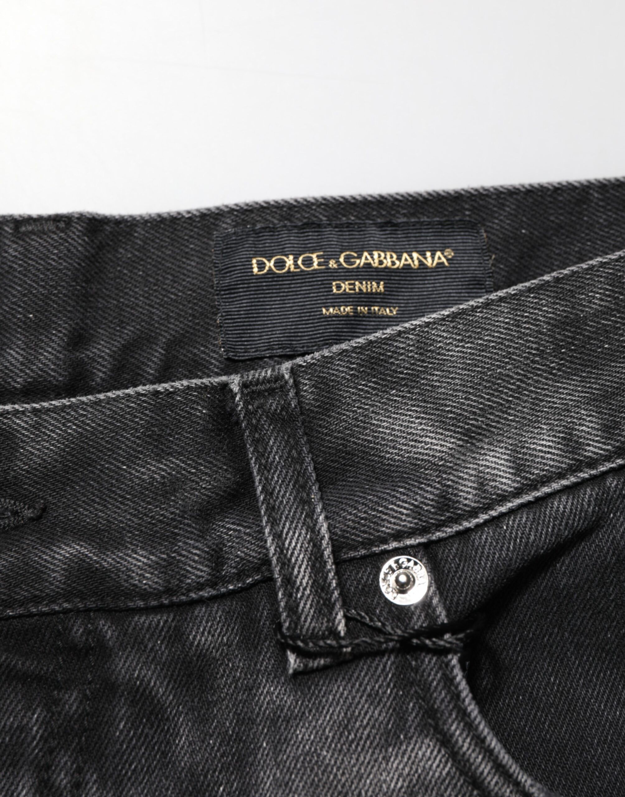 Marbled Effect Straight Men Denim Men's Jeans - Dolce & Gabbana - Modalova