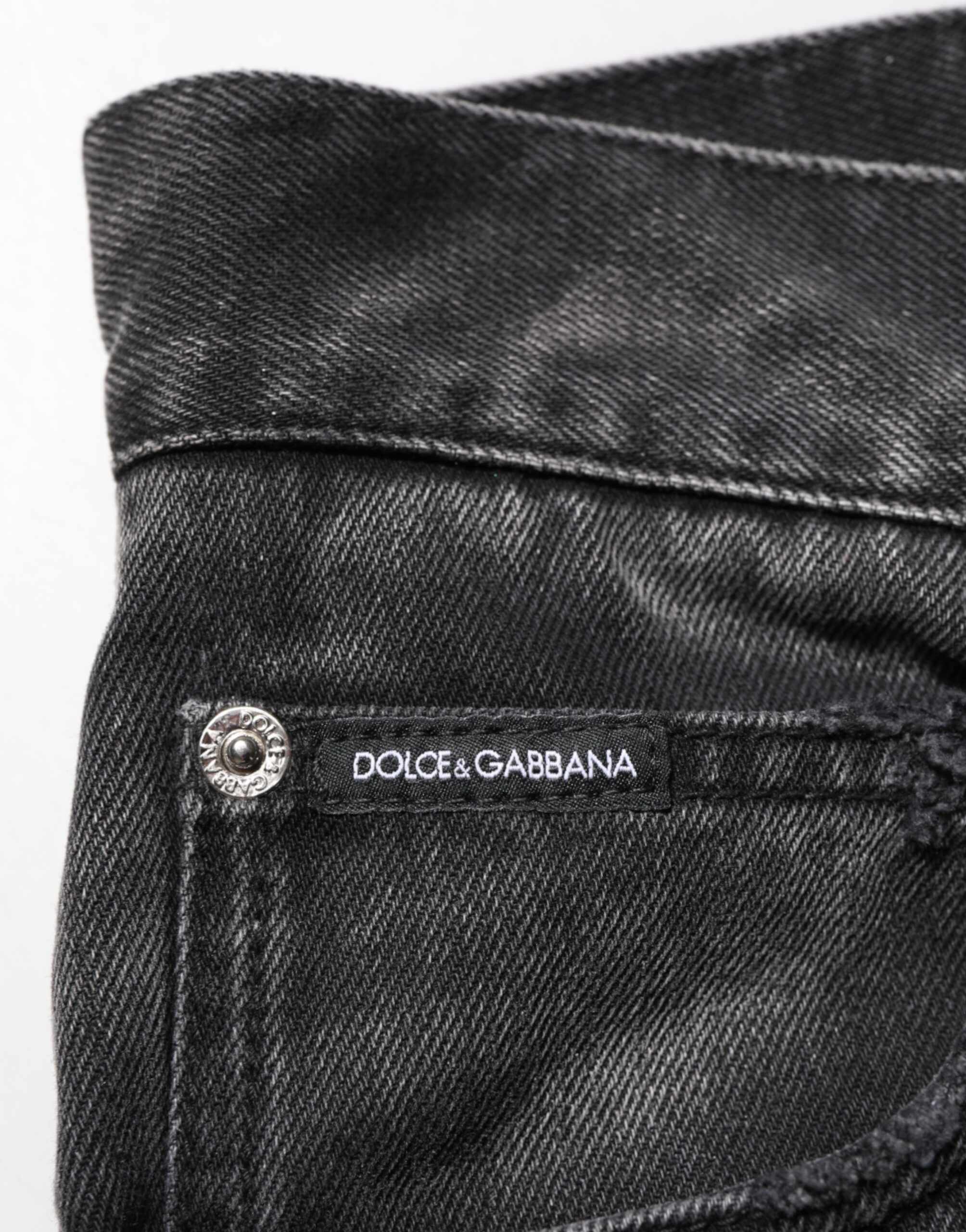 Marbled Effect Straight Men Denim Men's Jeans - Dolce & Gabbana - Modalova