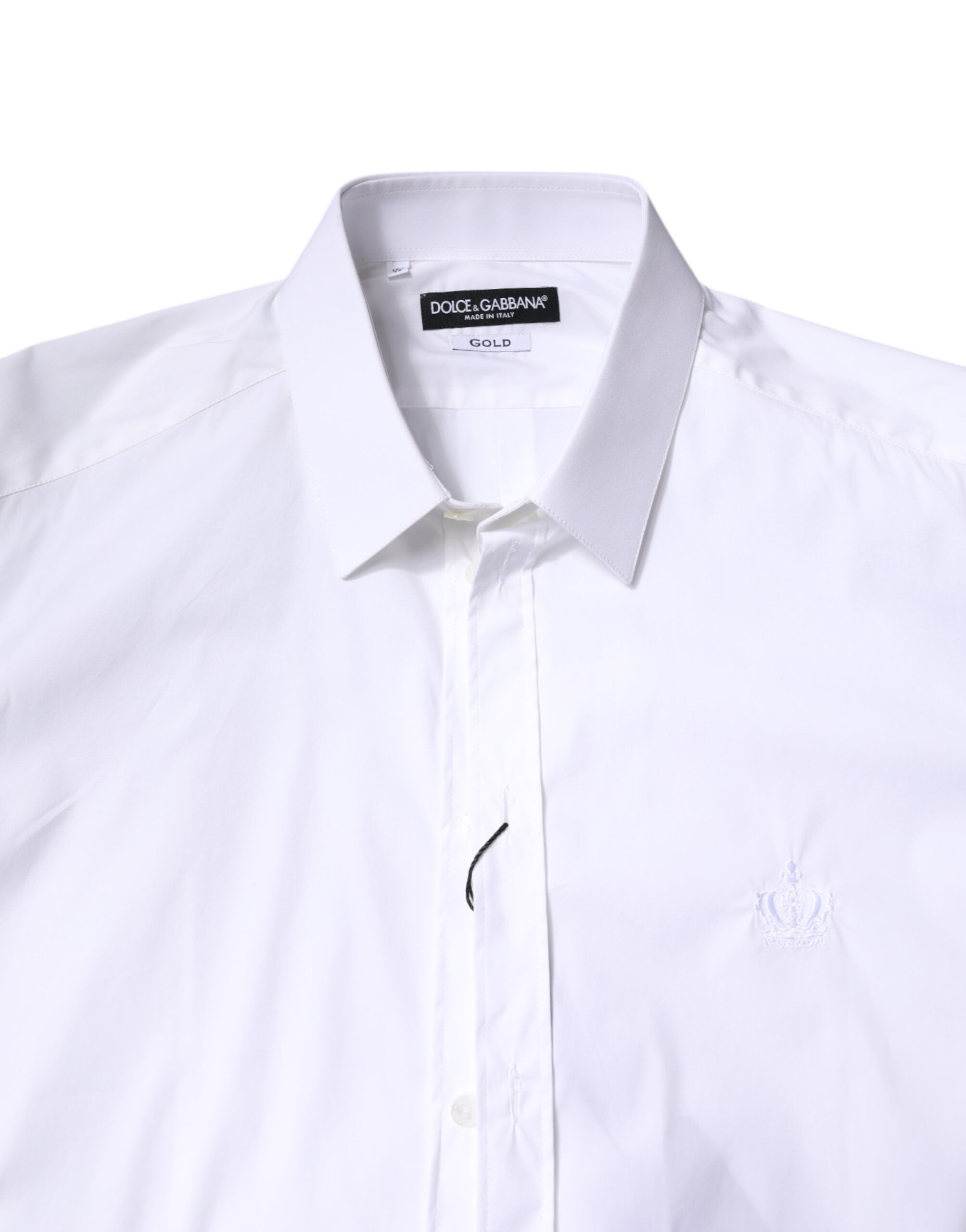 Cotton Collared GOLD FormalDress Men's Shirt - Dolce & Gabbana - Modalova