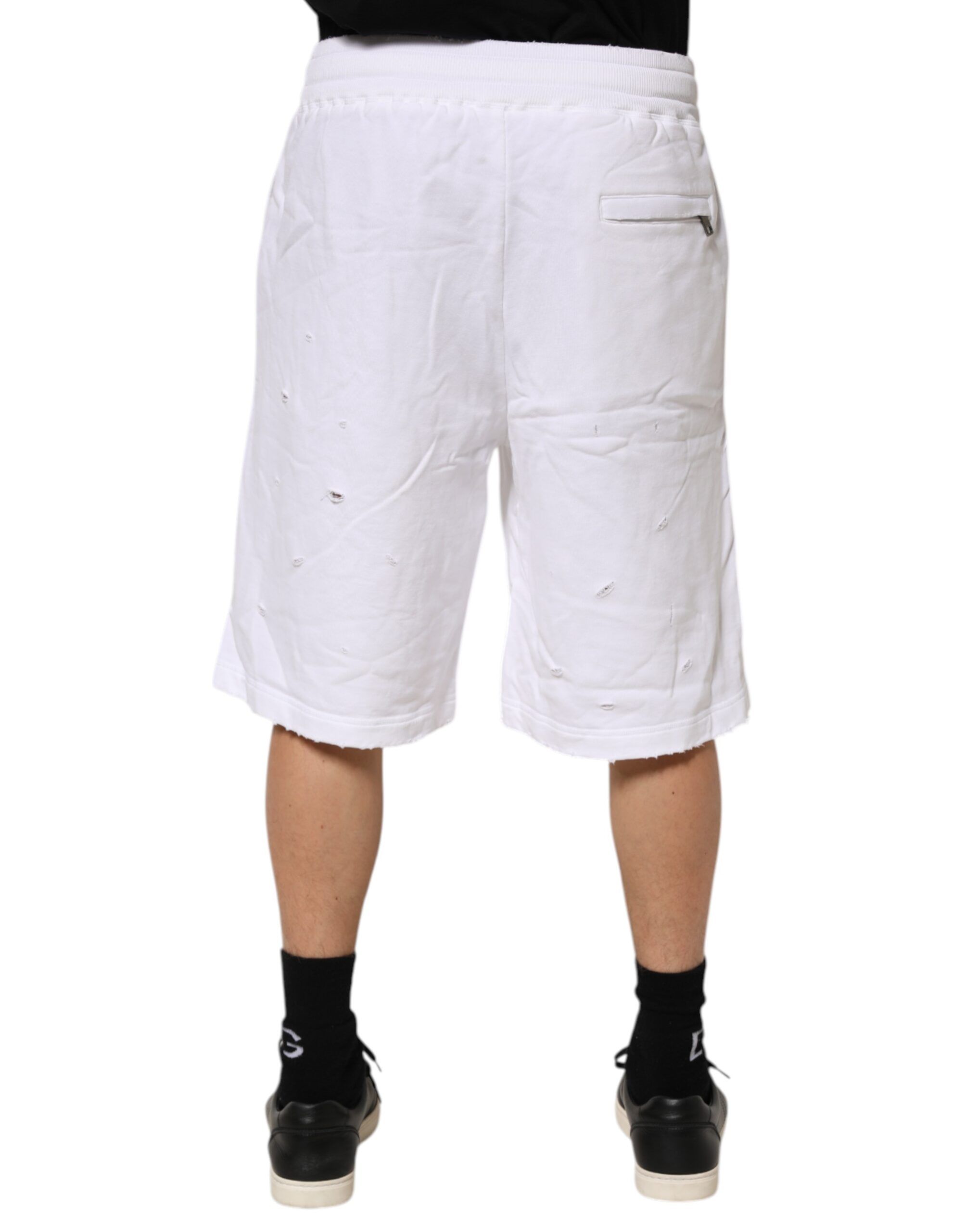 Ripped Mid Waist Casual Bermuda Men's Short (Pre-Owned) - Dolce & Gabbana - Modalova