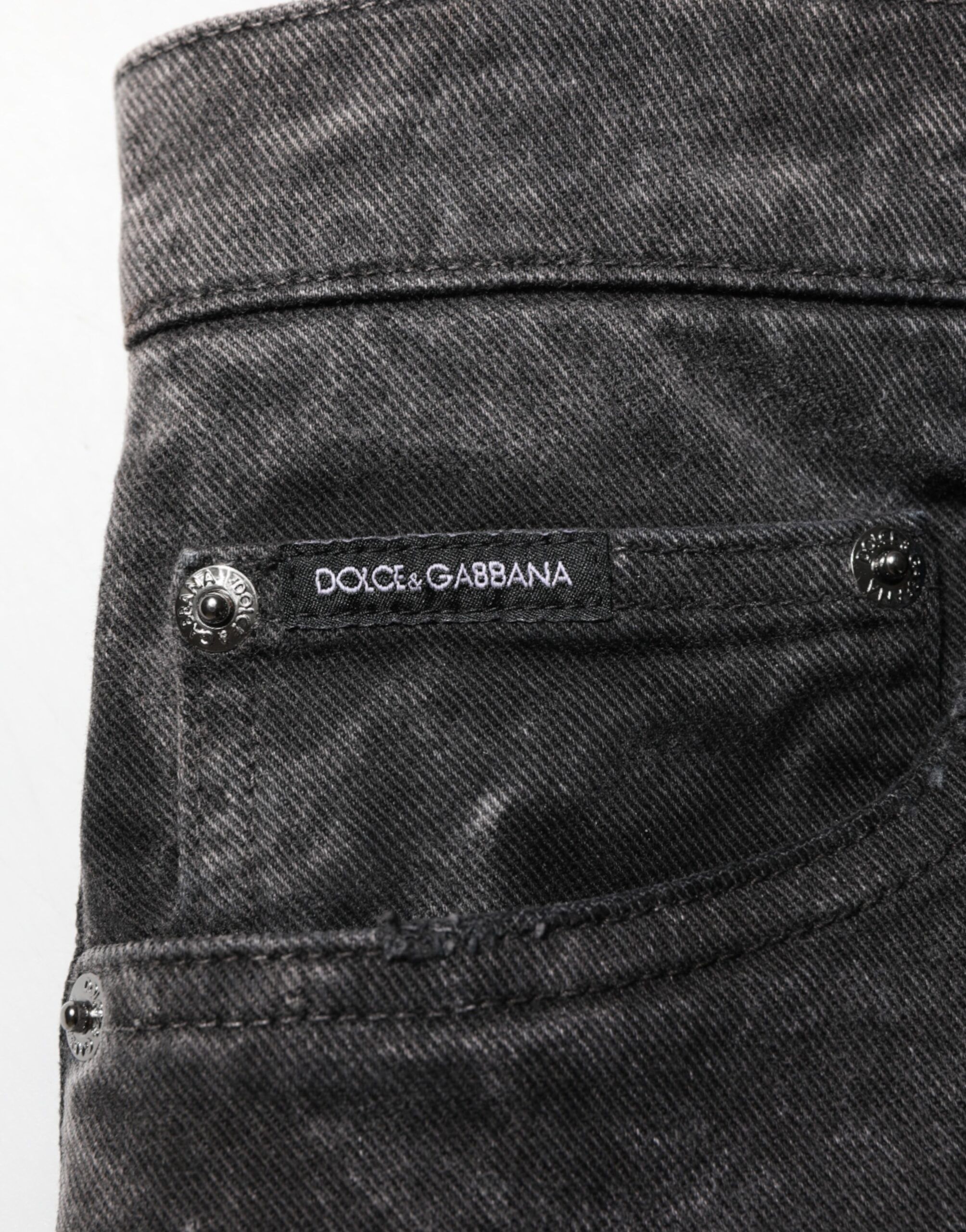 Cotton Mid Waist Denim Men Bermuda Men's Short - Dolce & Gabbana - Modalova