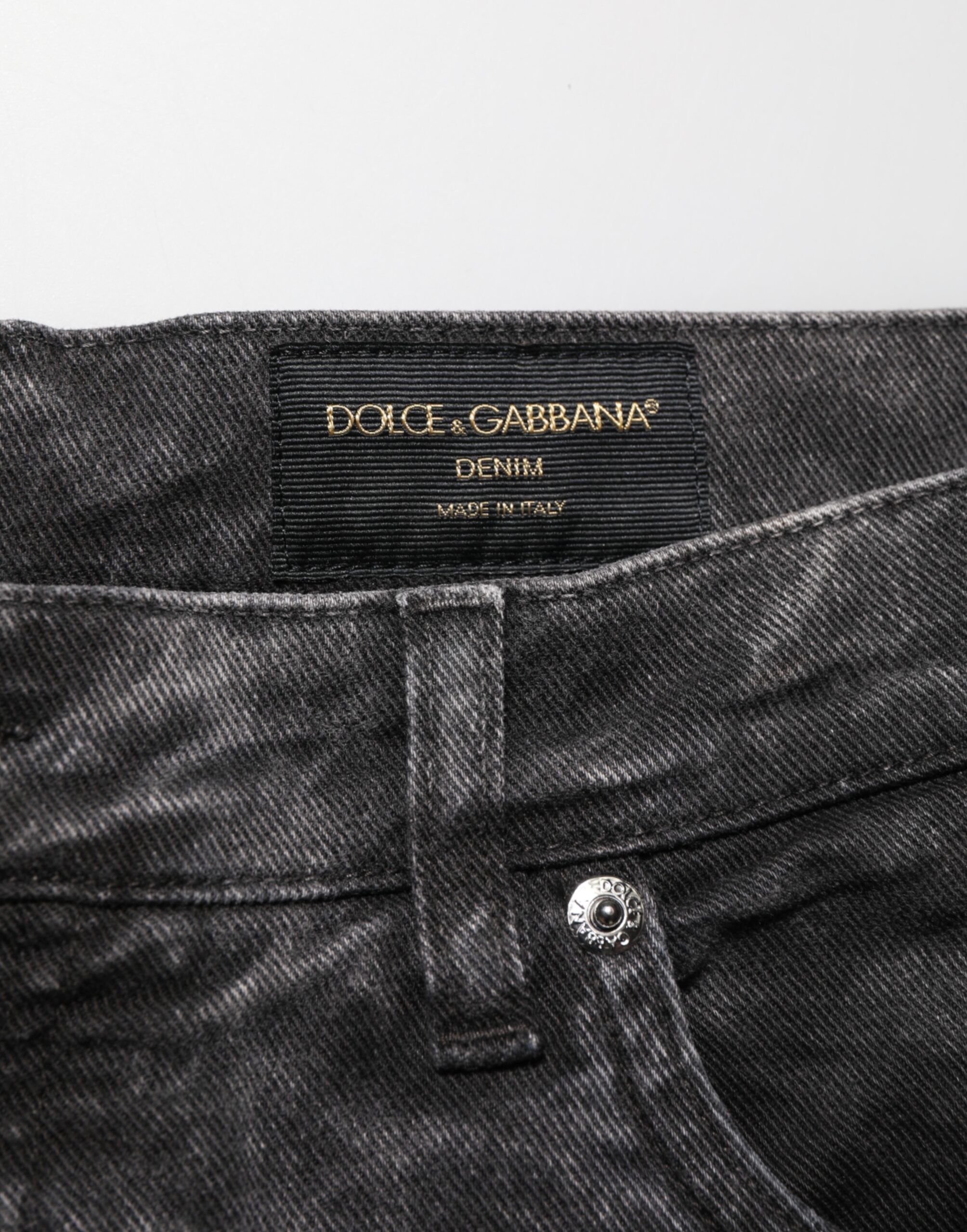 Cotton Mid Waist Denim Men Bermuda Men's Short - Dolce & Gabbana - Modalova