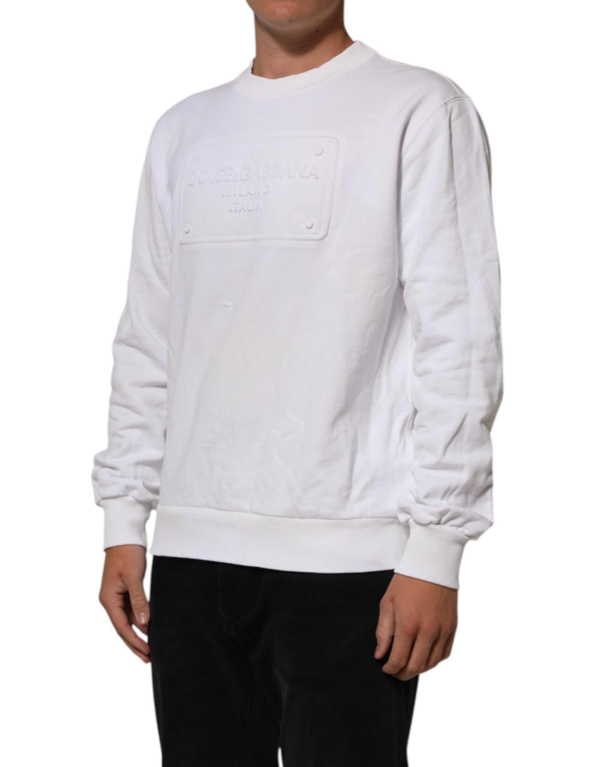Embossed Logo Men Sweatshirt Men's Sweater (Pre-Owned) - Dolce & Gabbana - Modalova