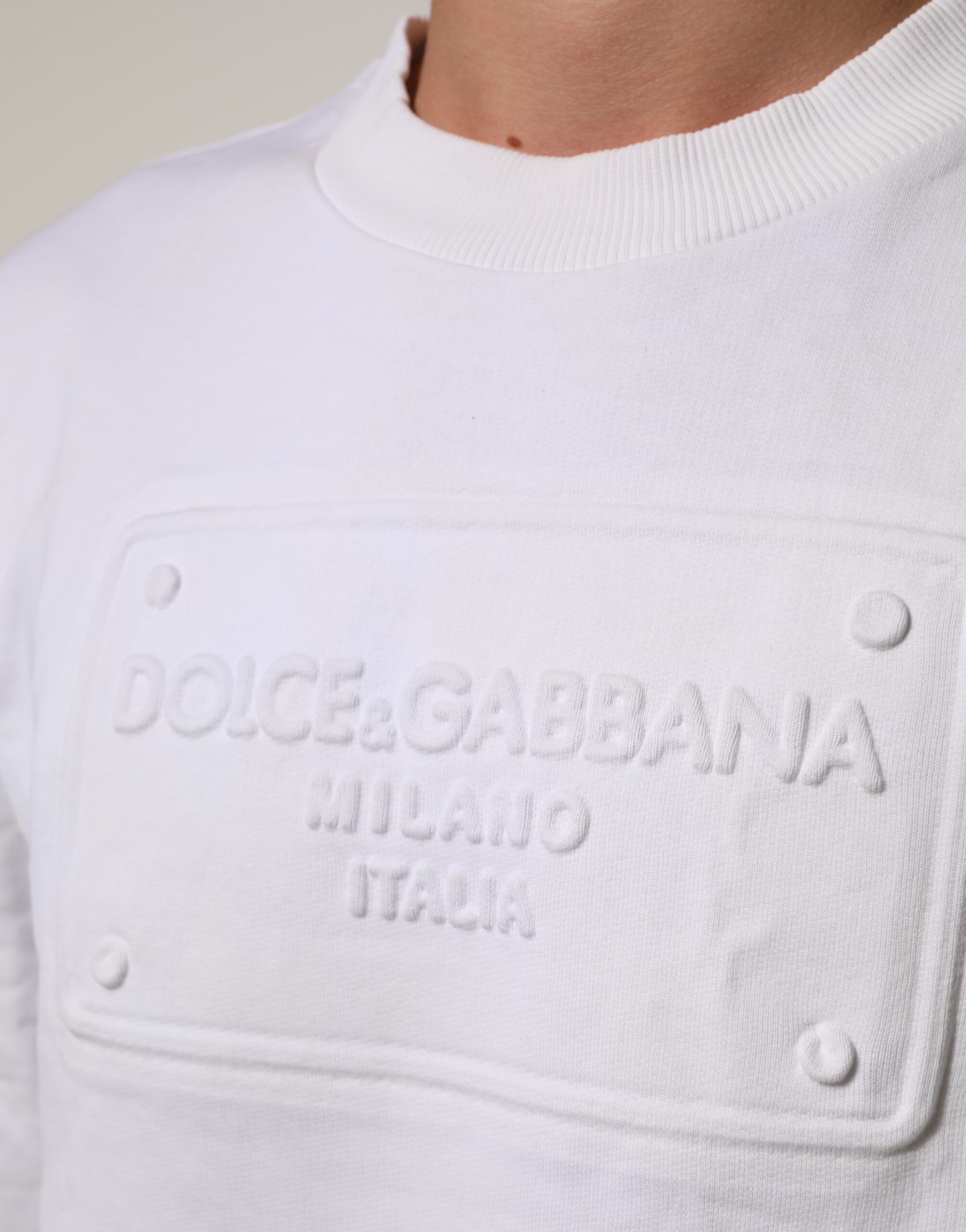 Embossed Logo Men Sweatshirt Men's Sweater (Pre-Owned) - Dolce & Gabbana - Modalova