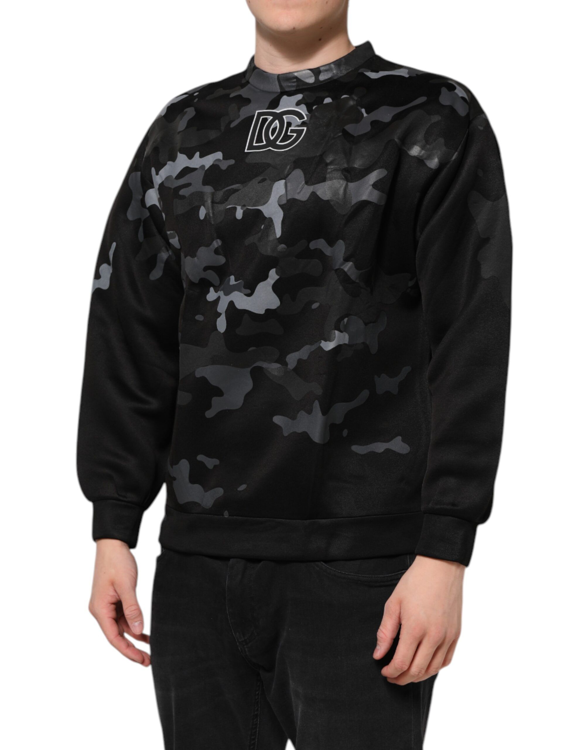 Camouflage Round Neck Sweatshirt Men's Sweater (Pre-Owned) - Dolce & Gabbana - Modalova