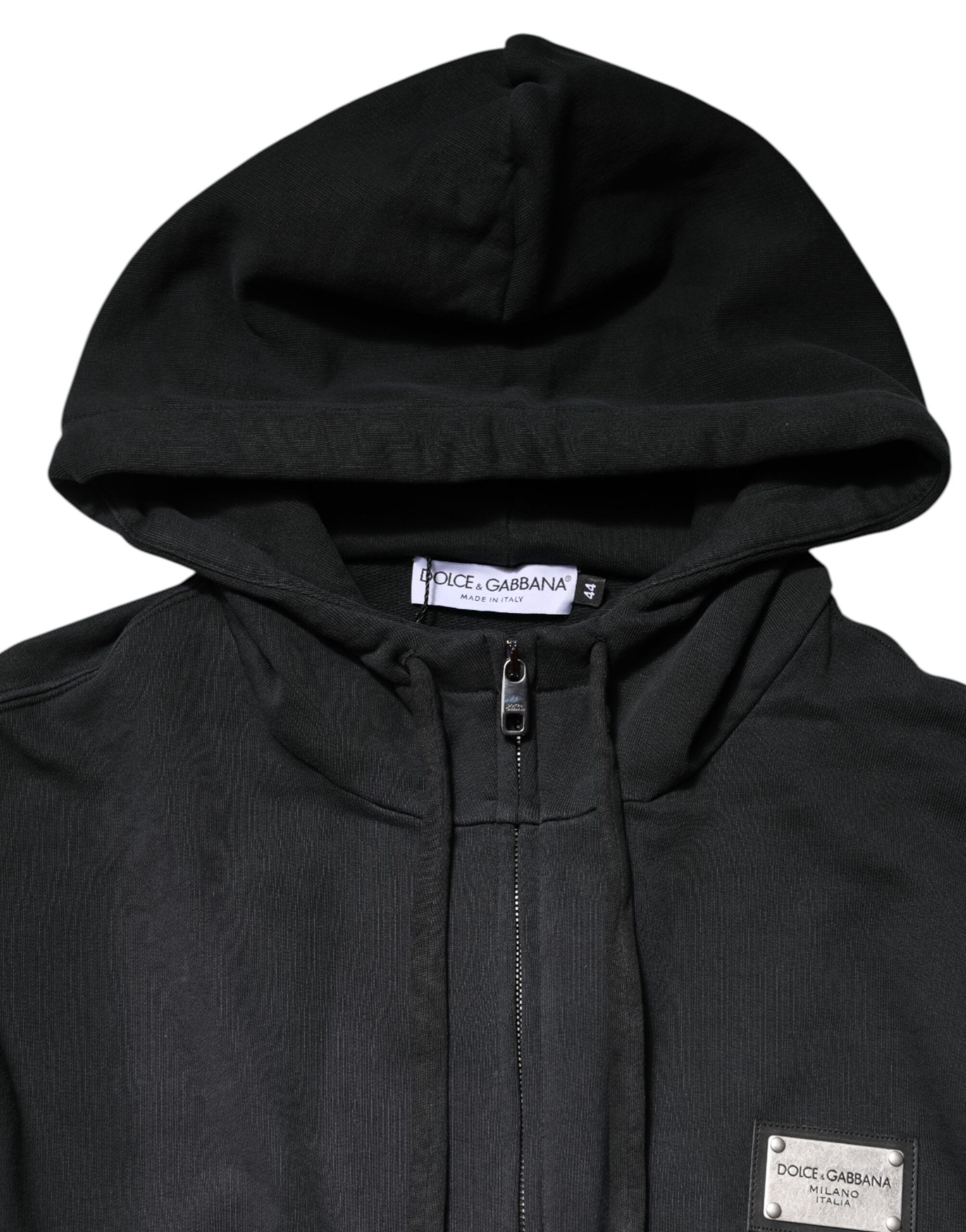 Logo FullZip Hooded Sweatshirt Men's Sweater (Pre-Owned) - Dolce & Gabbana - Modalova