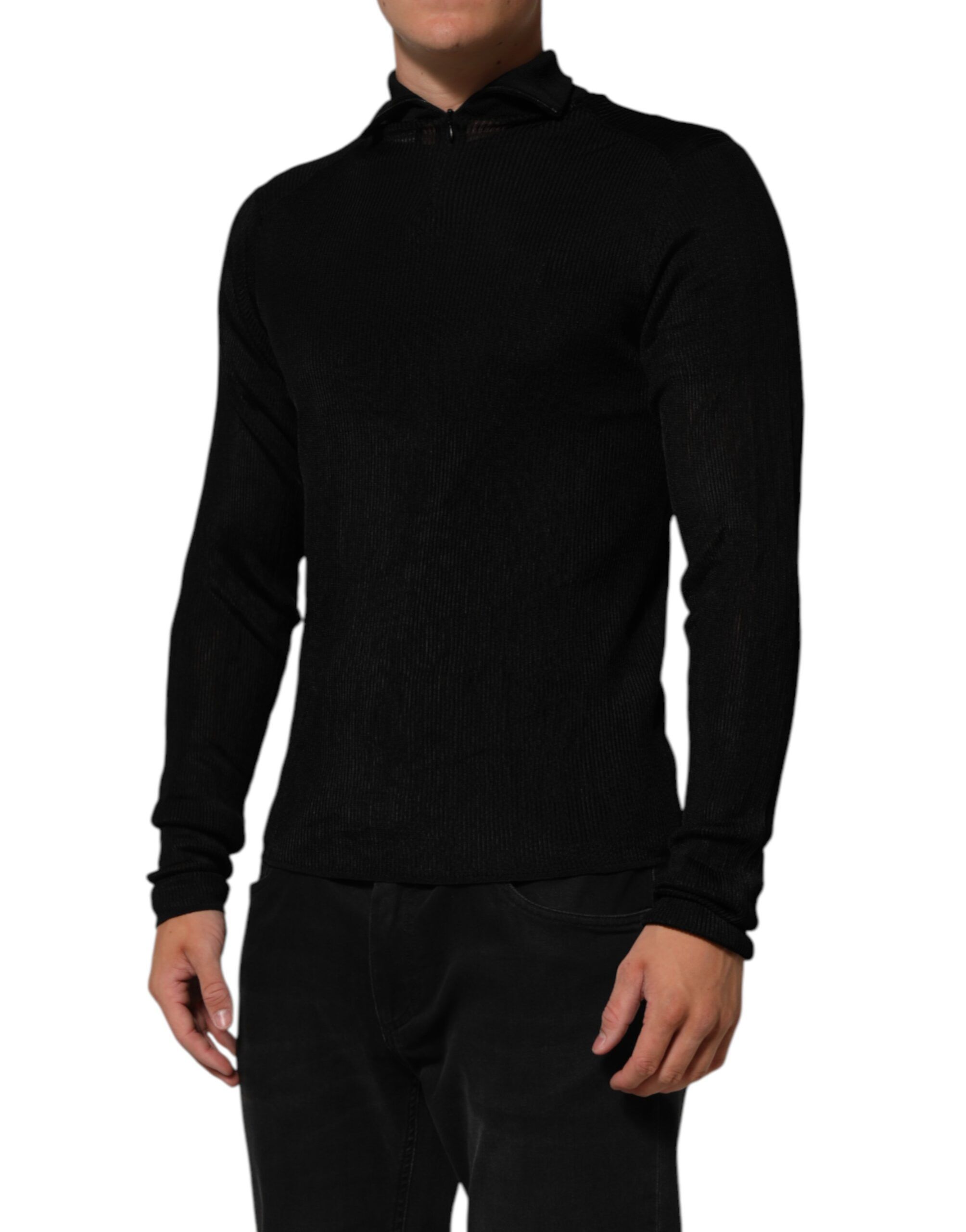 Viscose Turtle Neck Pullover Men's Sweater - Dolce & Gabbana - Modalova