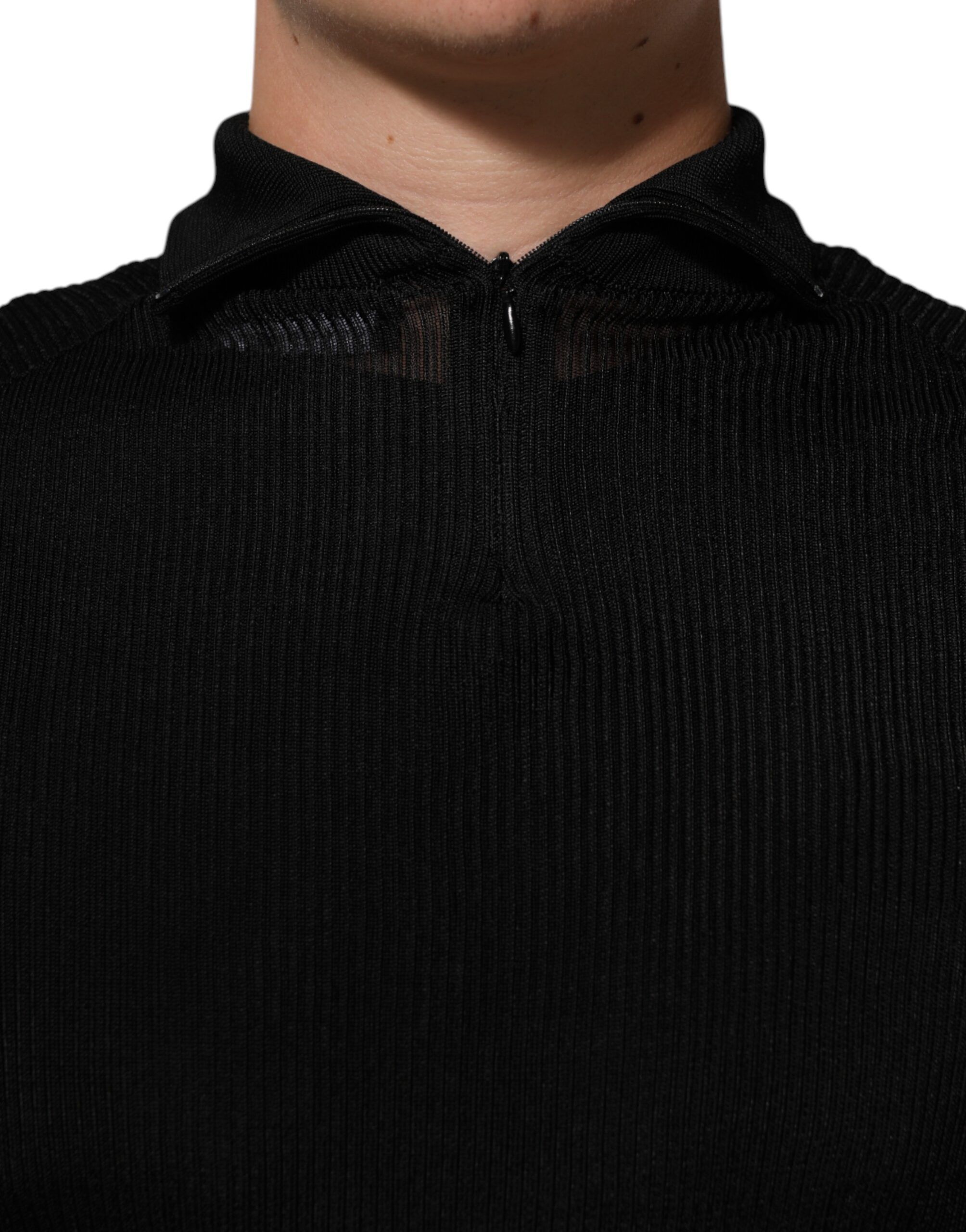 Viscose Turtle Neck Pullover Men's Sweater - Dolce & Gabbana - Modalova