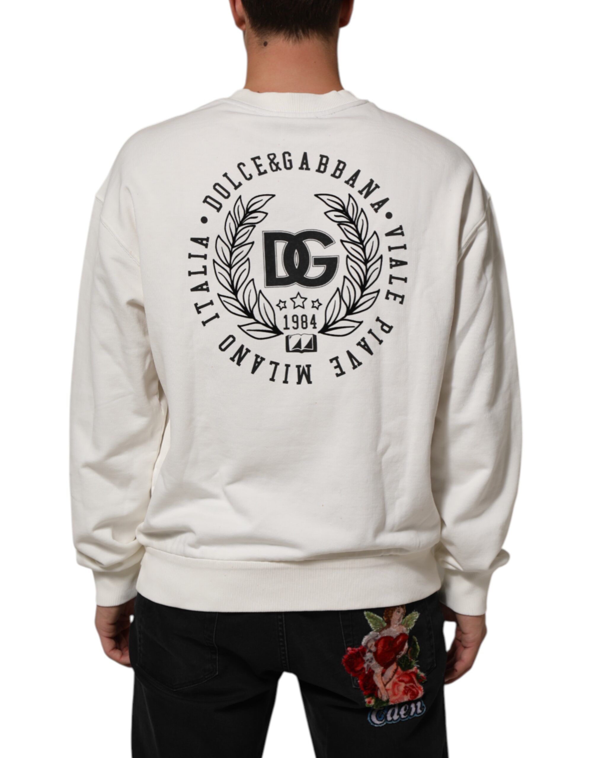 DG Logo Crew Neck Sweatshirt Men's Sweater (Pre-Owned) - Dolce & Gabbana - Modalova