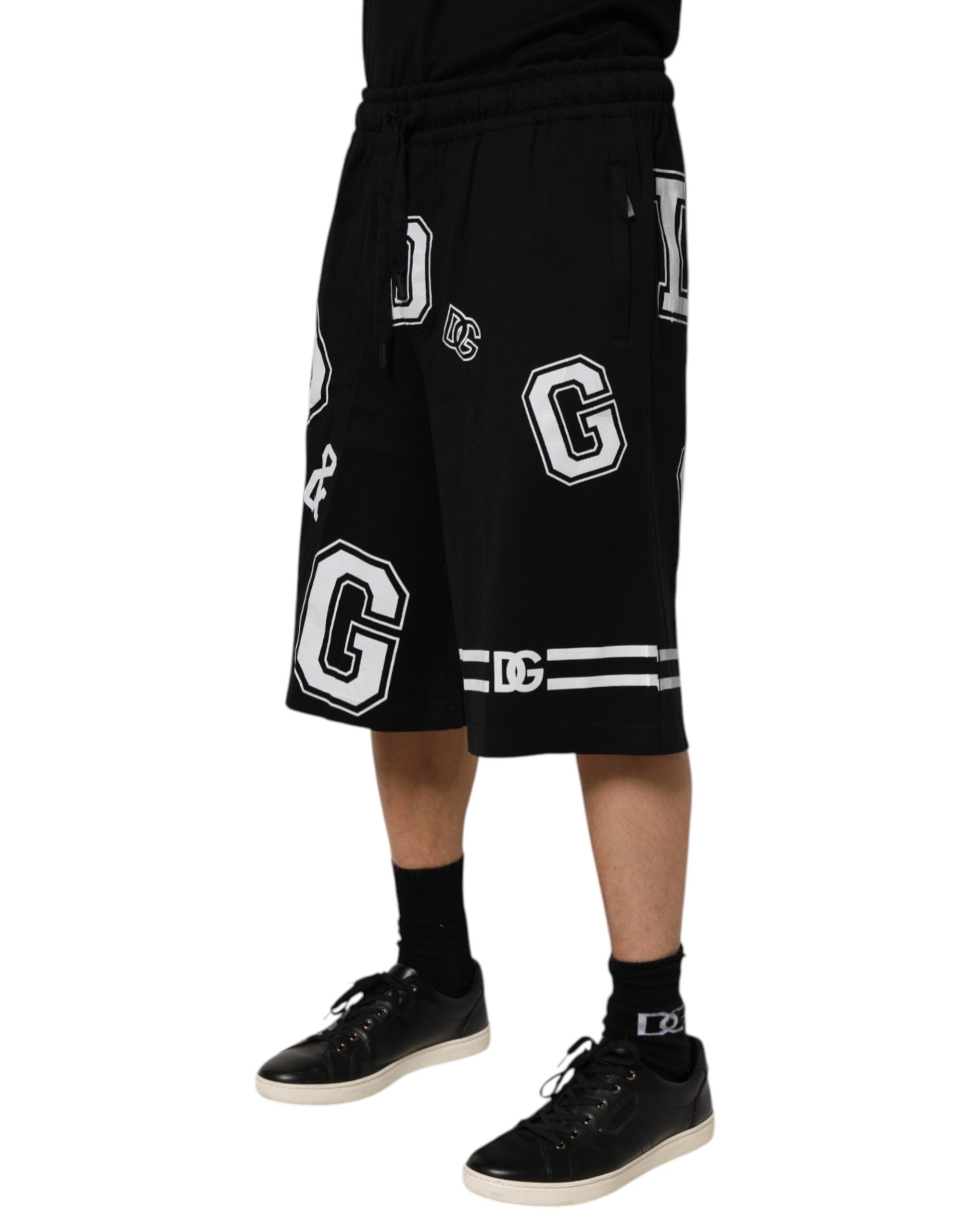 Logo Print Cotton Casual Bermuda Men's Short (Pre-Owned) - Dolce & Gabbana - Modalova