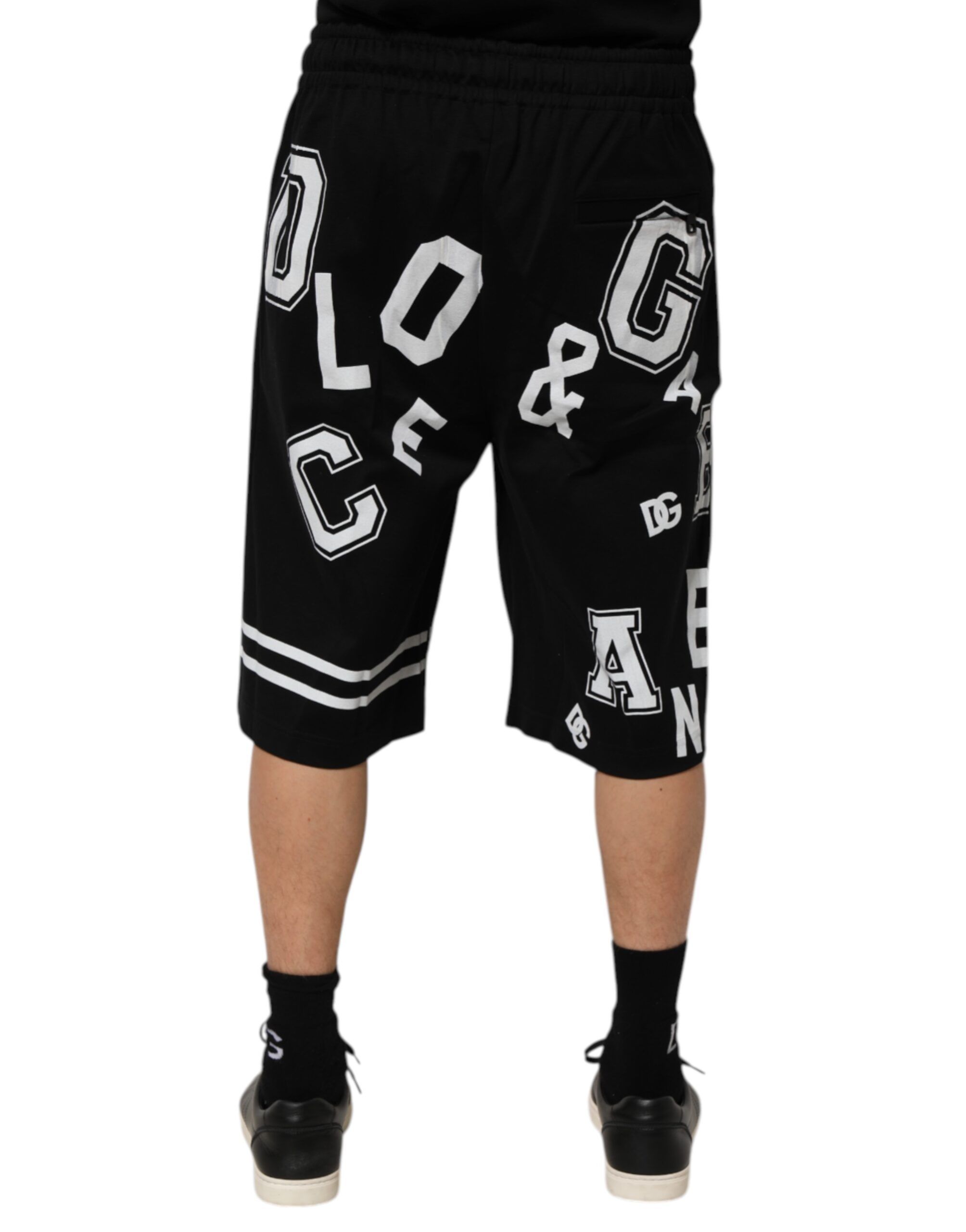 Logo Print Cotton Casual Bermuda Men's Short (Pre-Owned) - Dolce & Gabbana - Modalova