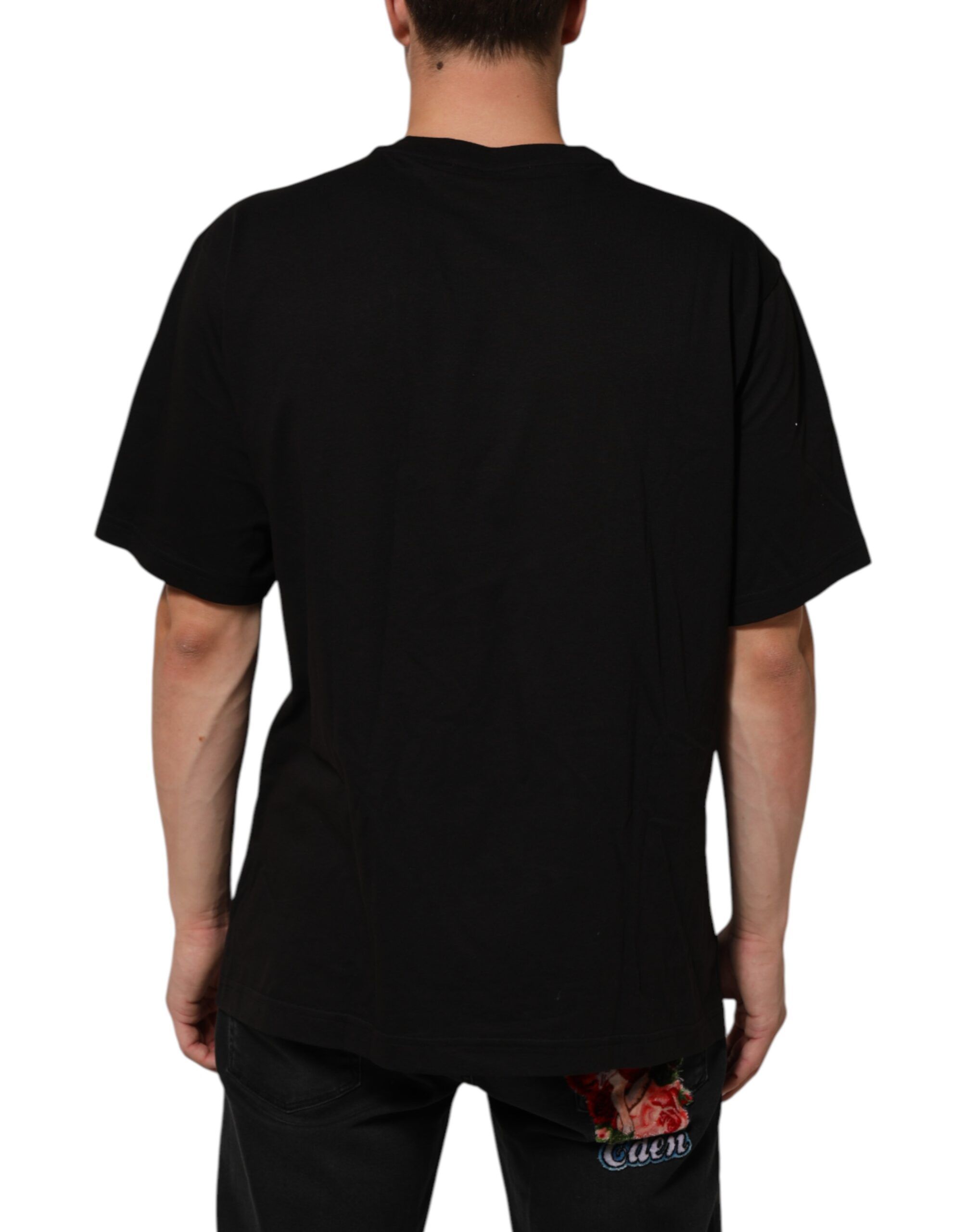 Logo Print Cotton Men Crew Neck Men's T-shirt (Pre-Owned) - Dolce & Gabbana - Modalova
