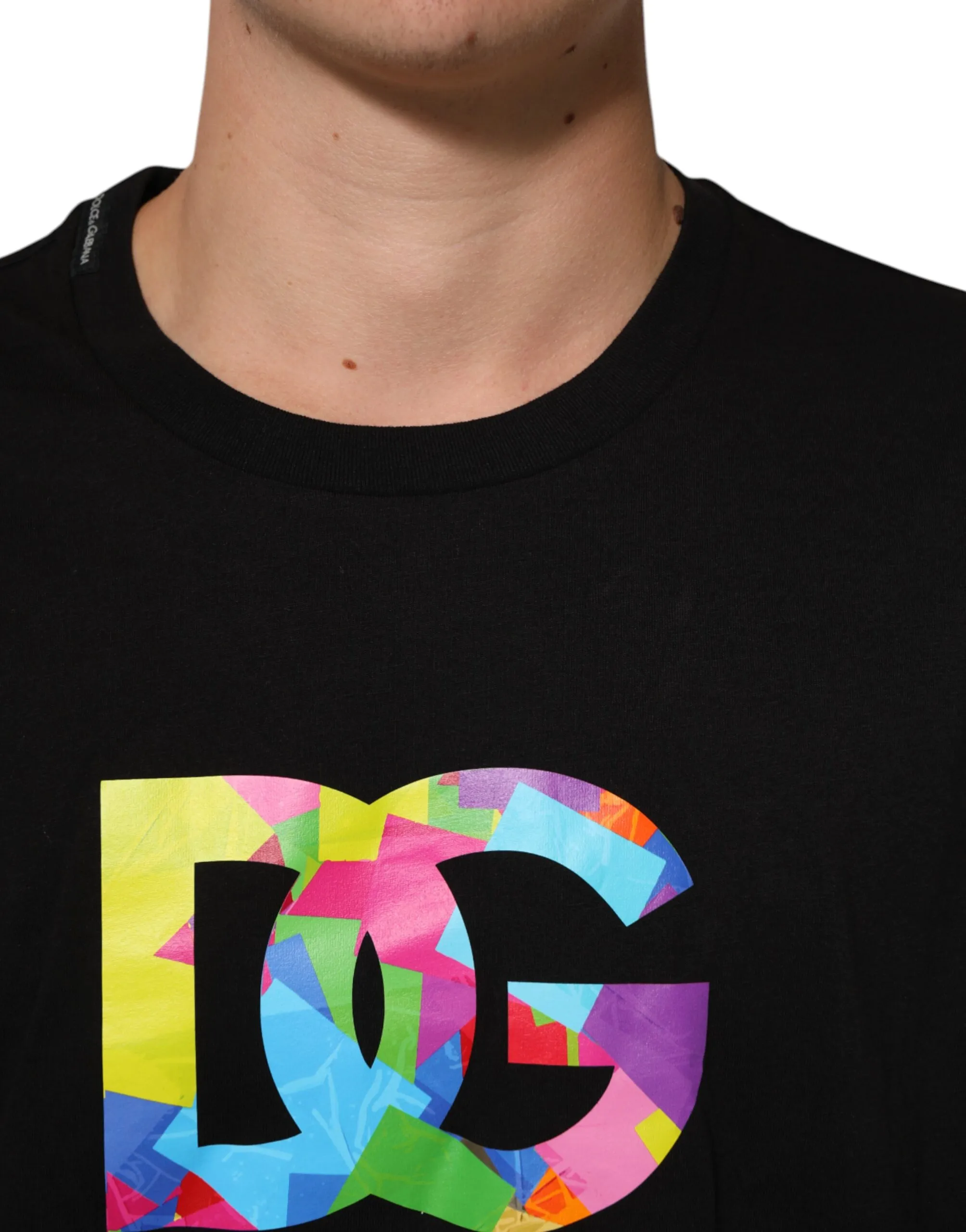 Logo Print Cotton Men Crew Neck Men's T-shirt (Pre-Owned) - Dolce & Gabbana - Modalova