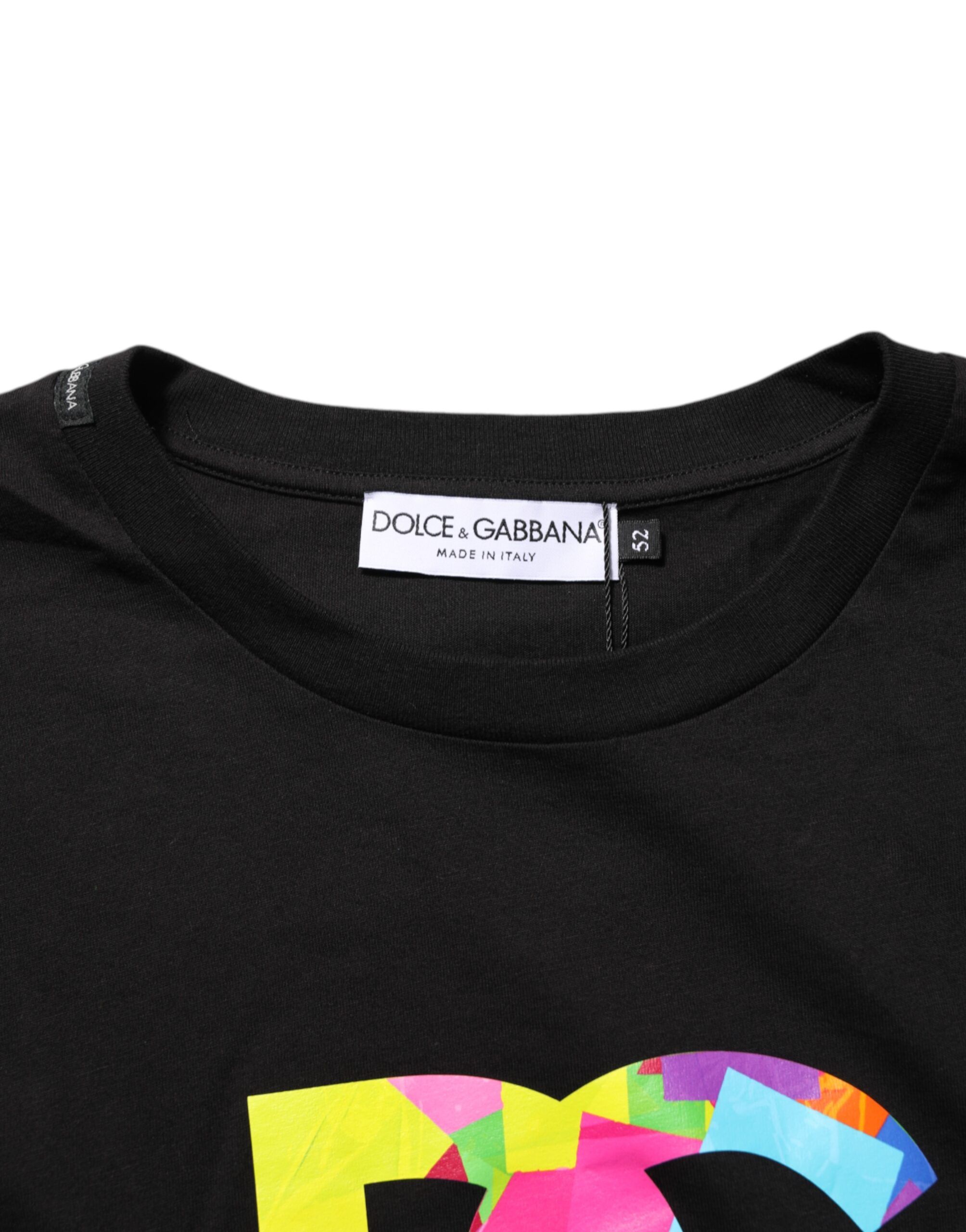 Logo Print Cotton Men Crew Neck Men's T-shirt (Pre-Owned) - Dolce & Gabbana - Modalova