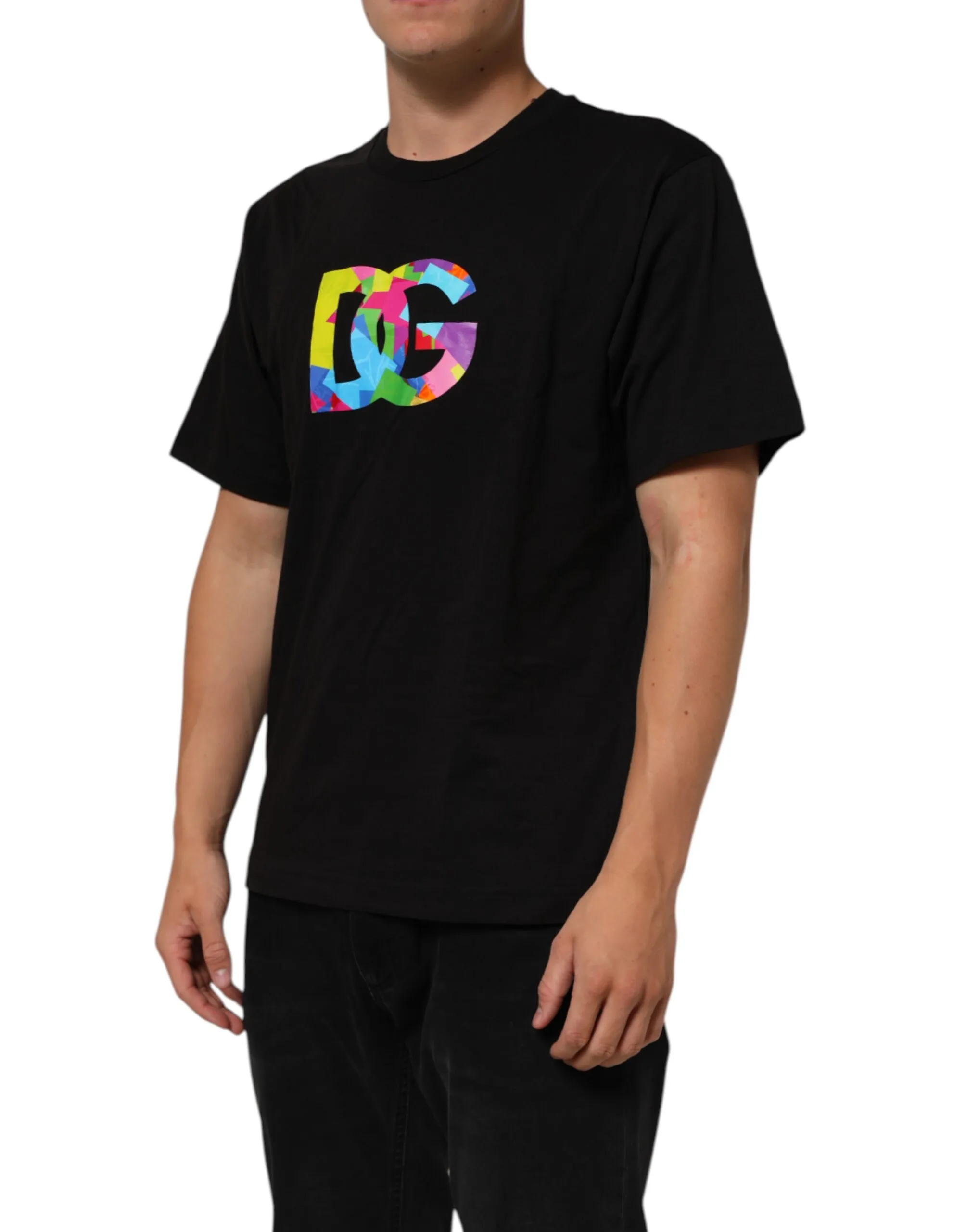 Logo Print Cotton Crew Neck Men's T-shirt (Pre-Owned) - Dolce & Gabbana - Modalova
