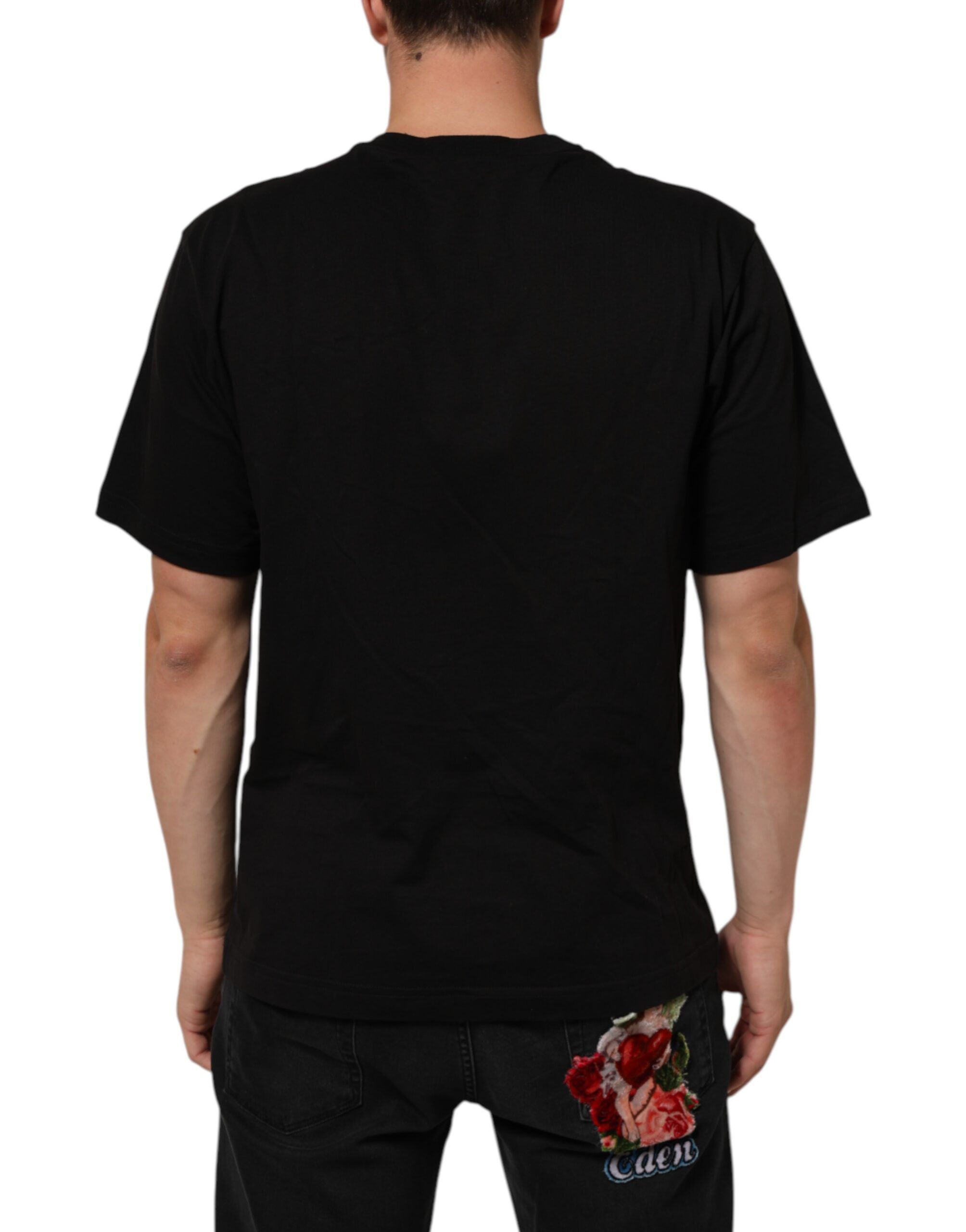 Logo Print Cotton Crew Neck Men's T-shirt (Pre-Owned) - Dolce & Gabbana - Modalova