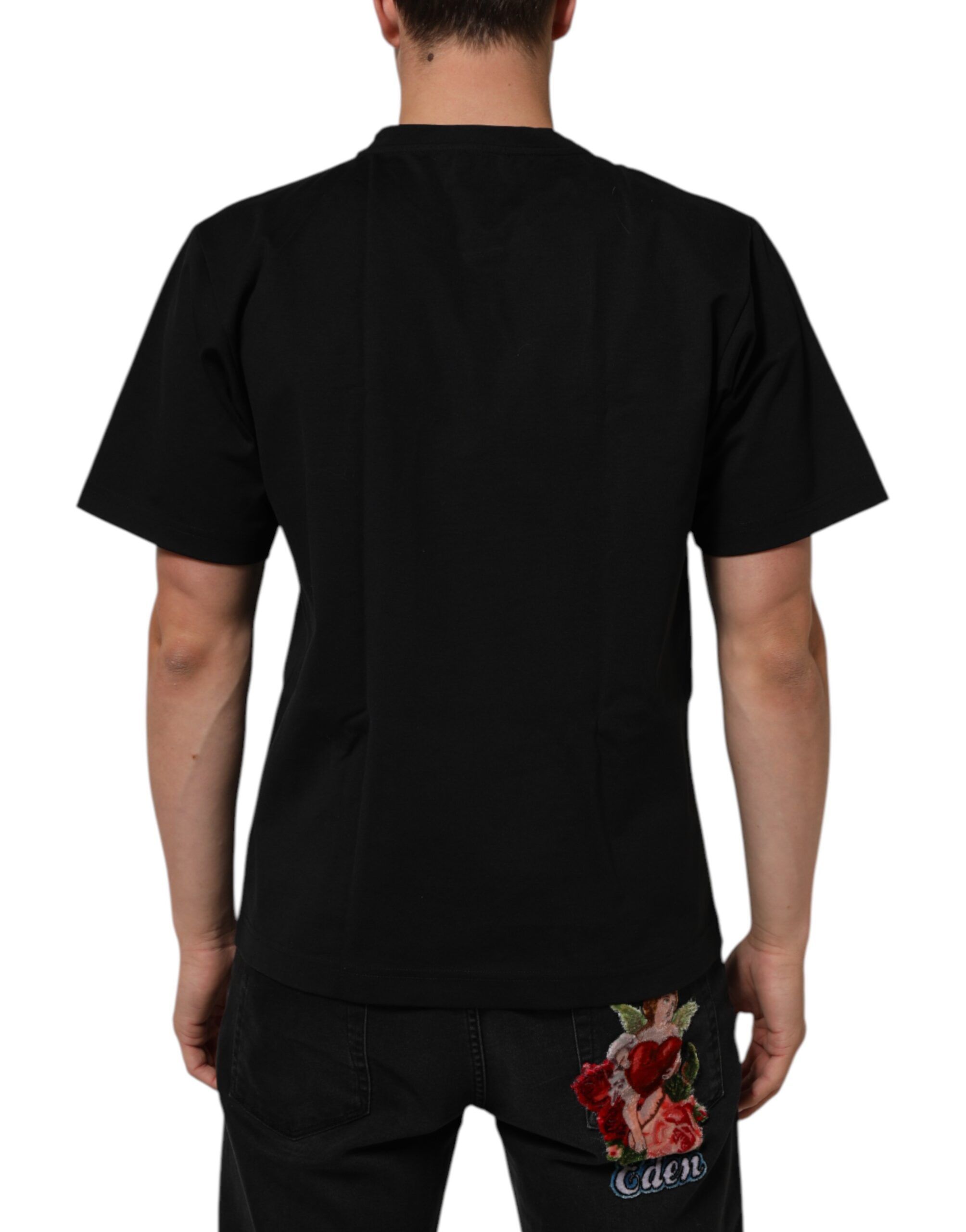 Logo Print Cotton Men Crew Neck Men's T-shirt (Pre-Owned) - Dolce & Gabbana - Modalova