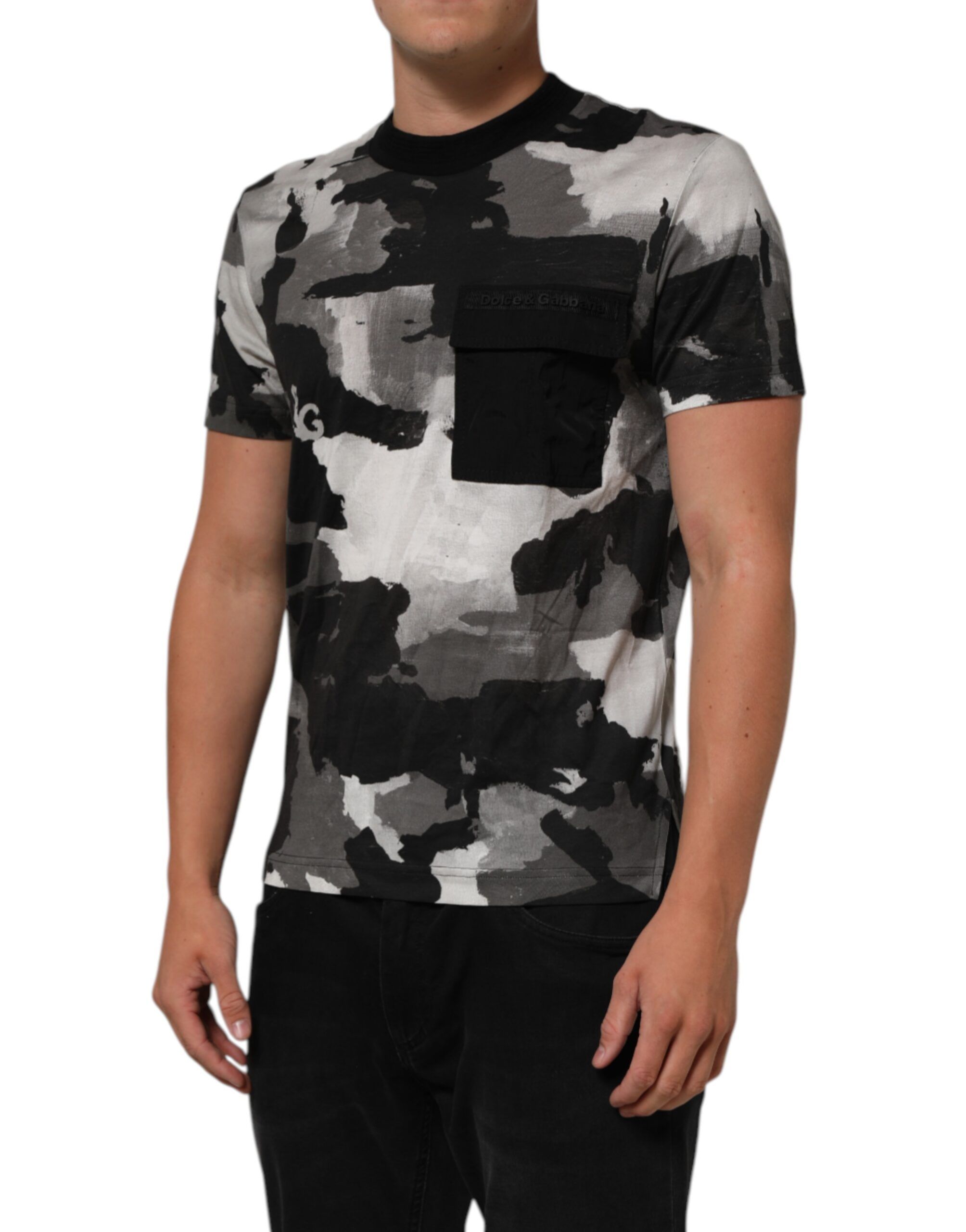 Camouflage Men Short Sleeves Men's T-shirt - Dolce & Gabbana - Modalova