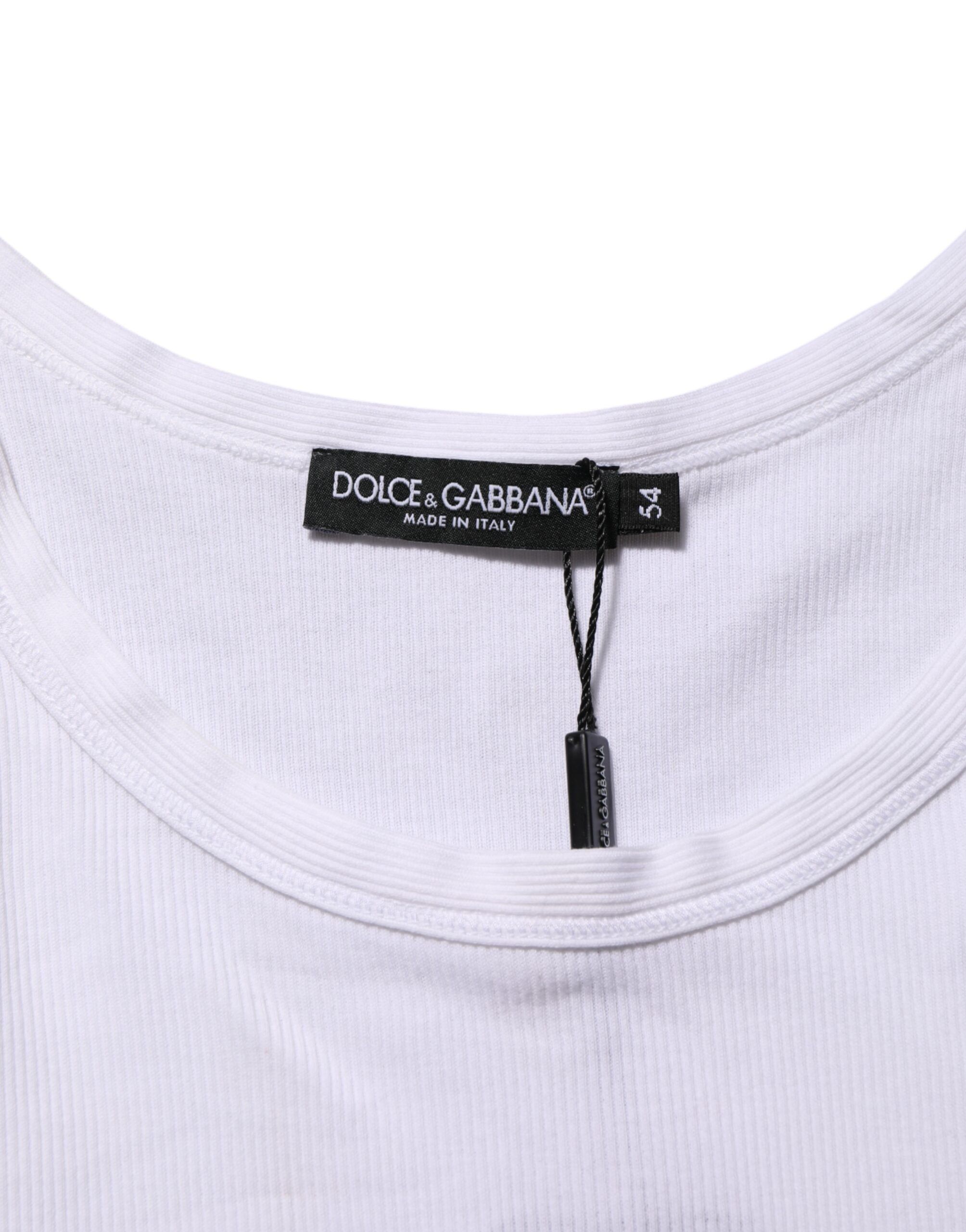 Sleeveless Round Neck Tank Top Men's T-shirt - Dolce & Gabbana - Modalova