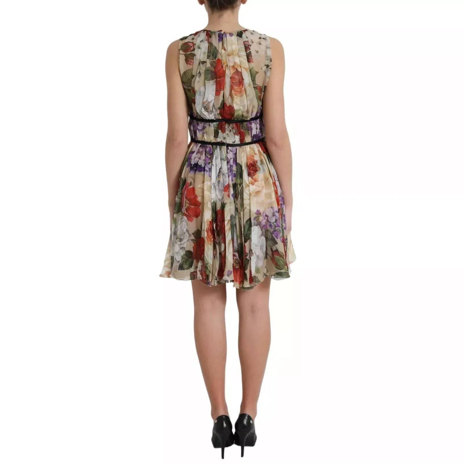 Floral Sleeveless A-line Mini Women's Dress (Pre-Owned) - Dolce & Gabbana - Modalova