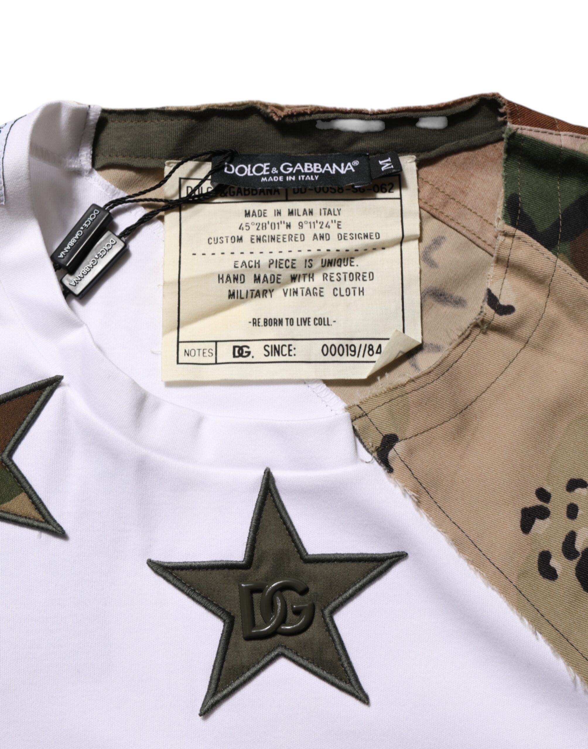 Camouflage Patckwork Men Cotton Men's T-shirt - Dolce & Gabbana - Modalova